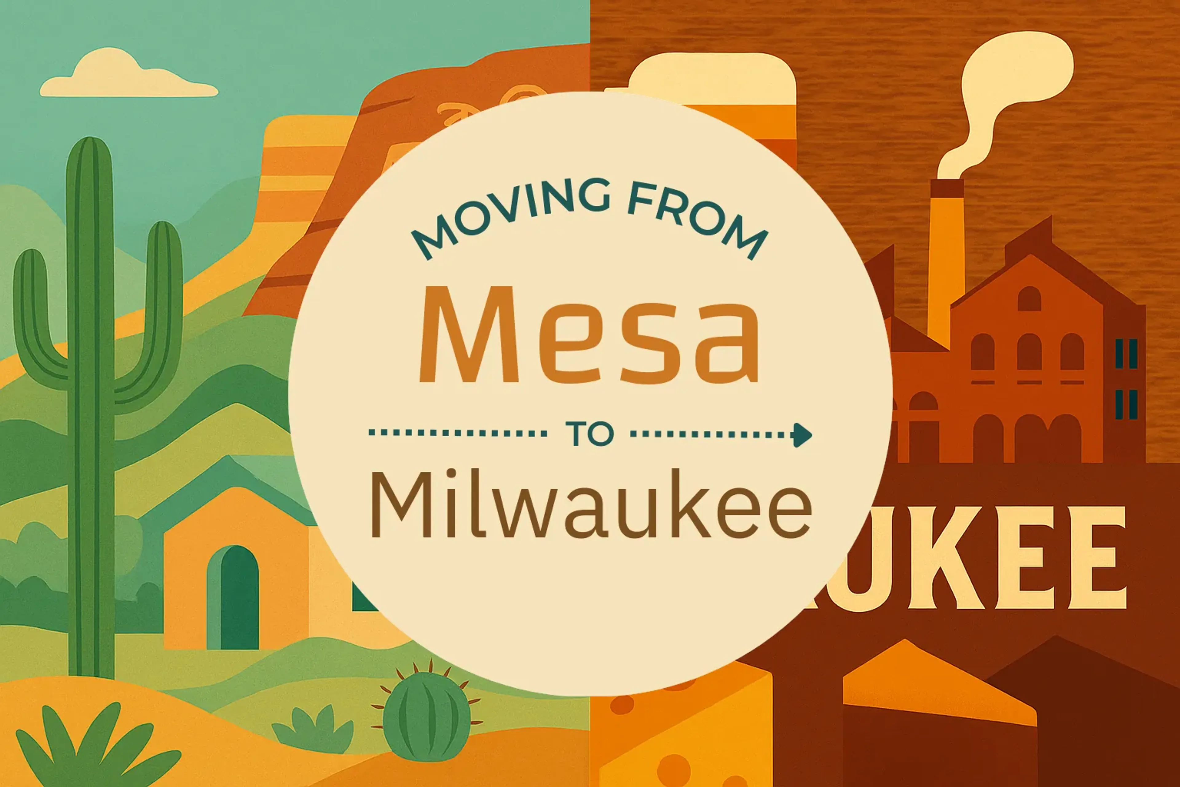 Side-by-side comparison of Mesa to Milwaukee moving companies
