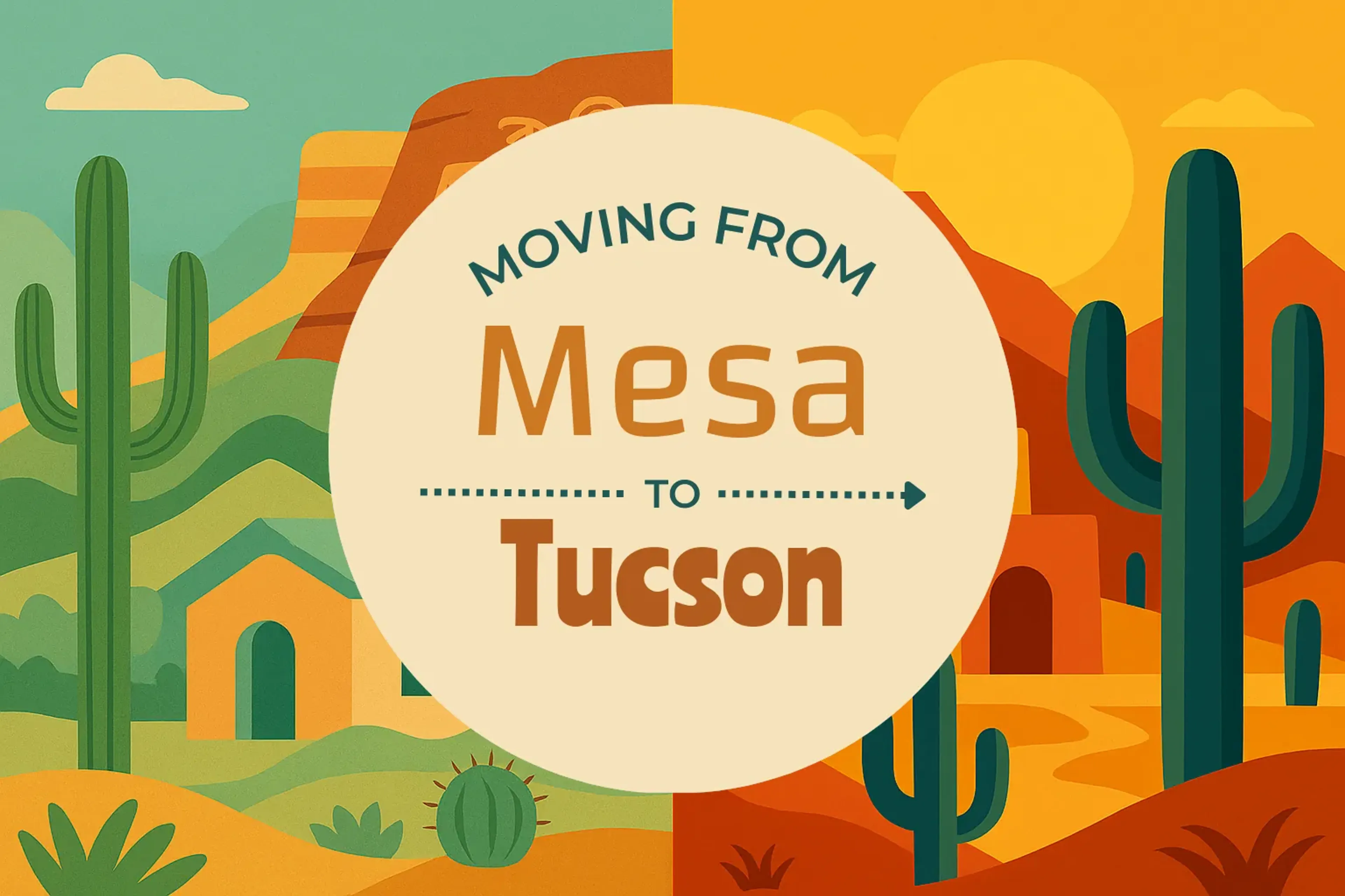 Side-by-side comparison of Mesa to Tucson moving companies