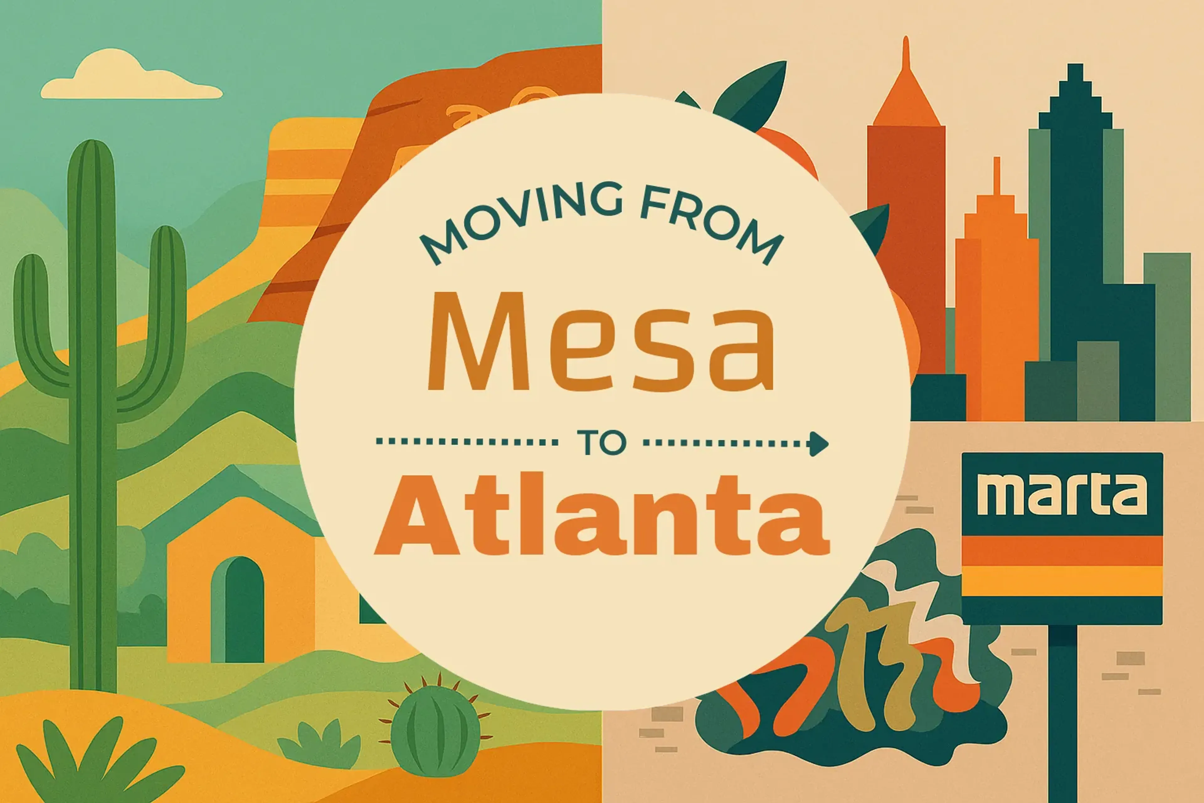 Side-by-side comparison of Mesa to Atlanta moving companies