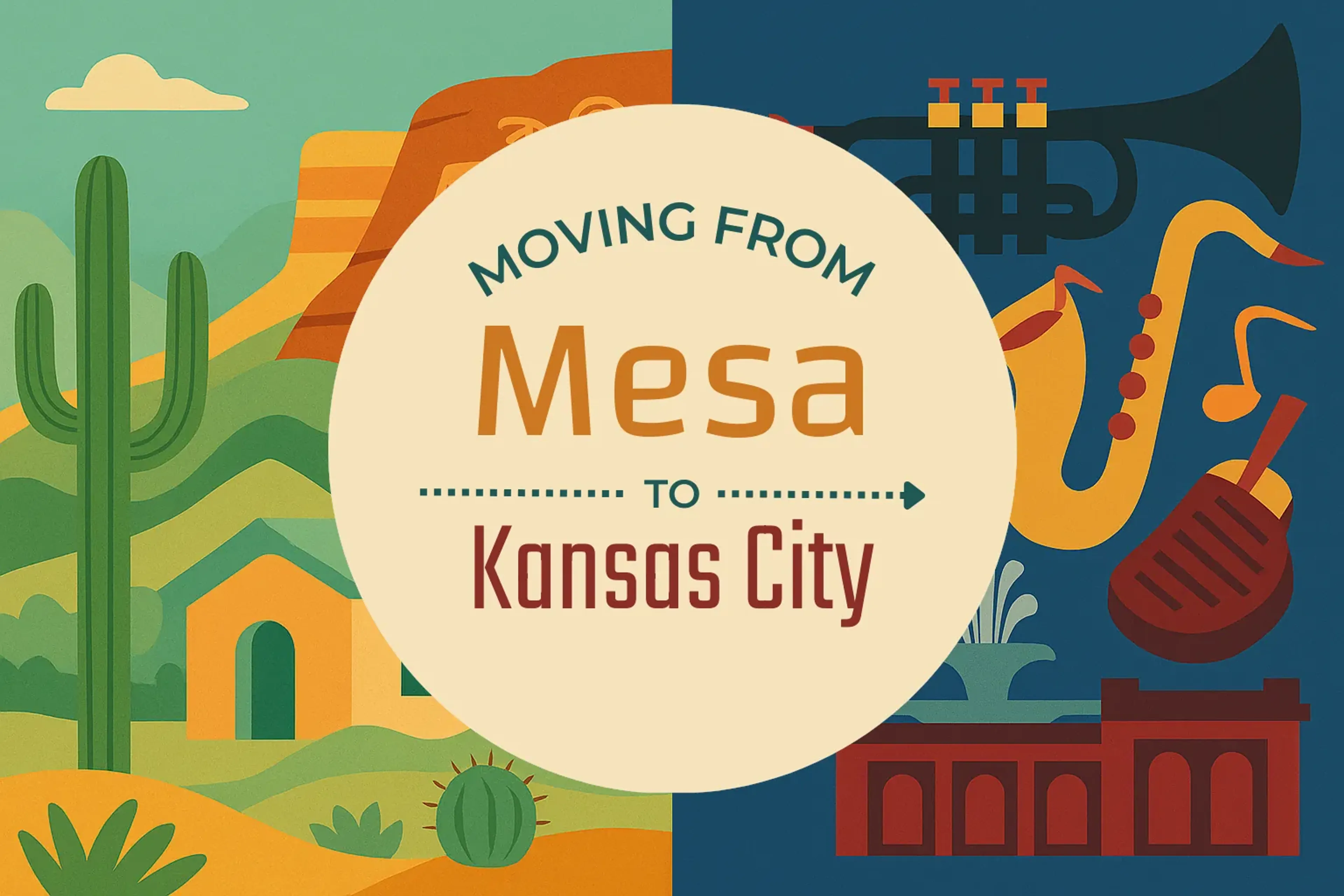 Side-by-side comparison of Mesa to Kansas City moving companies