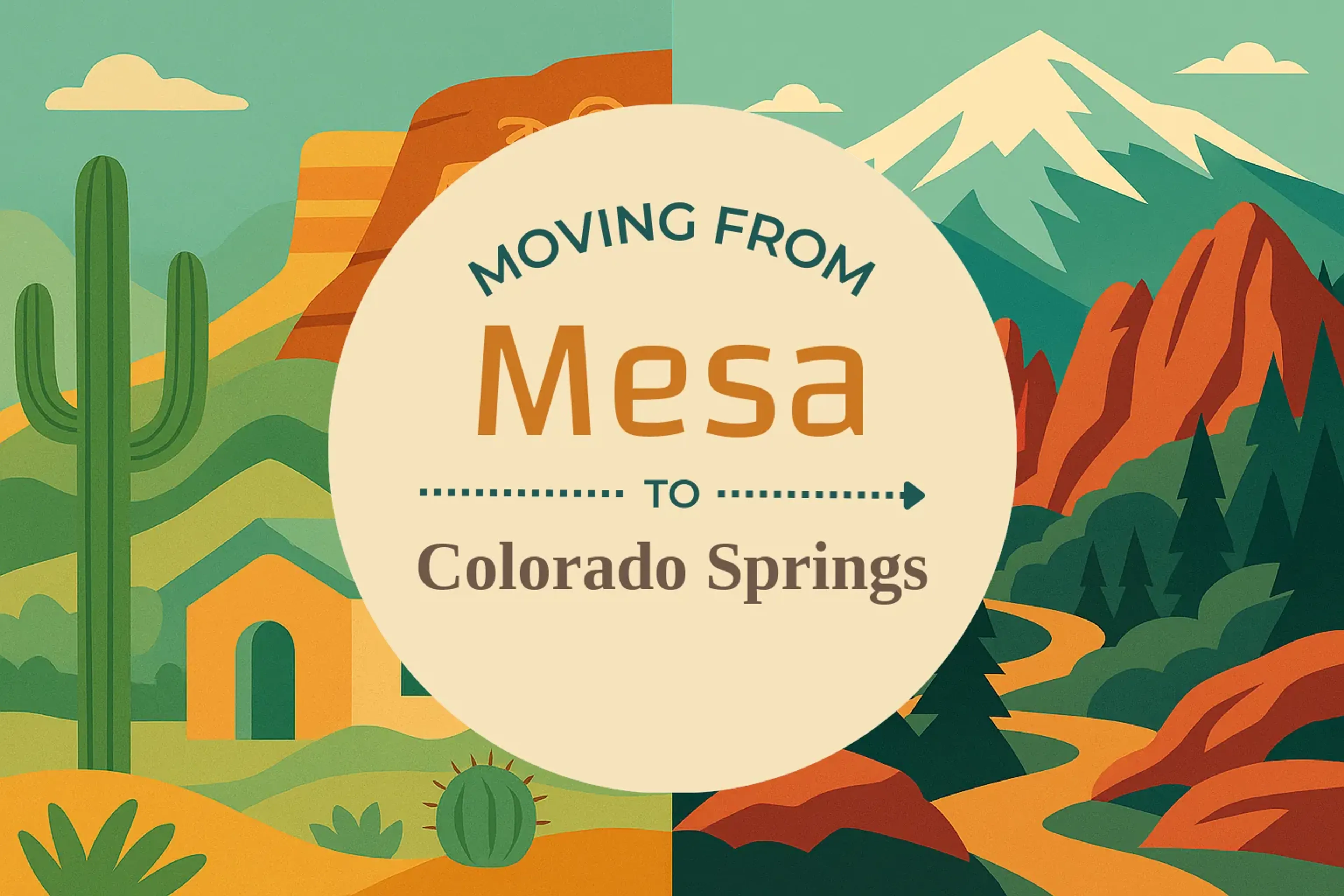 Side-by-side comparison of Mesa to Colorado Springs moving companies