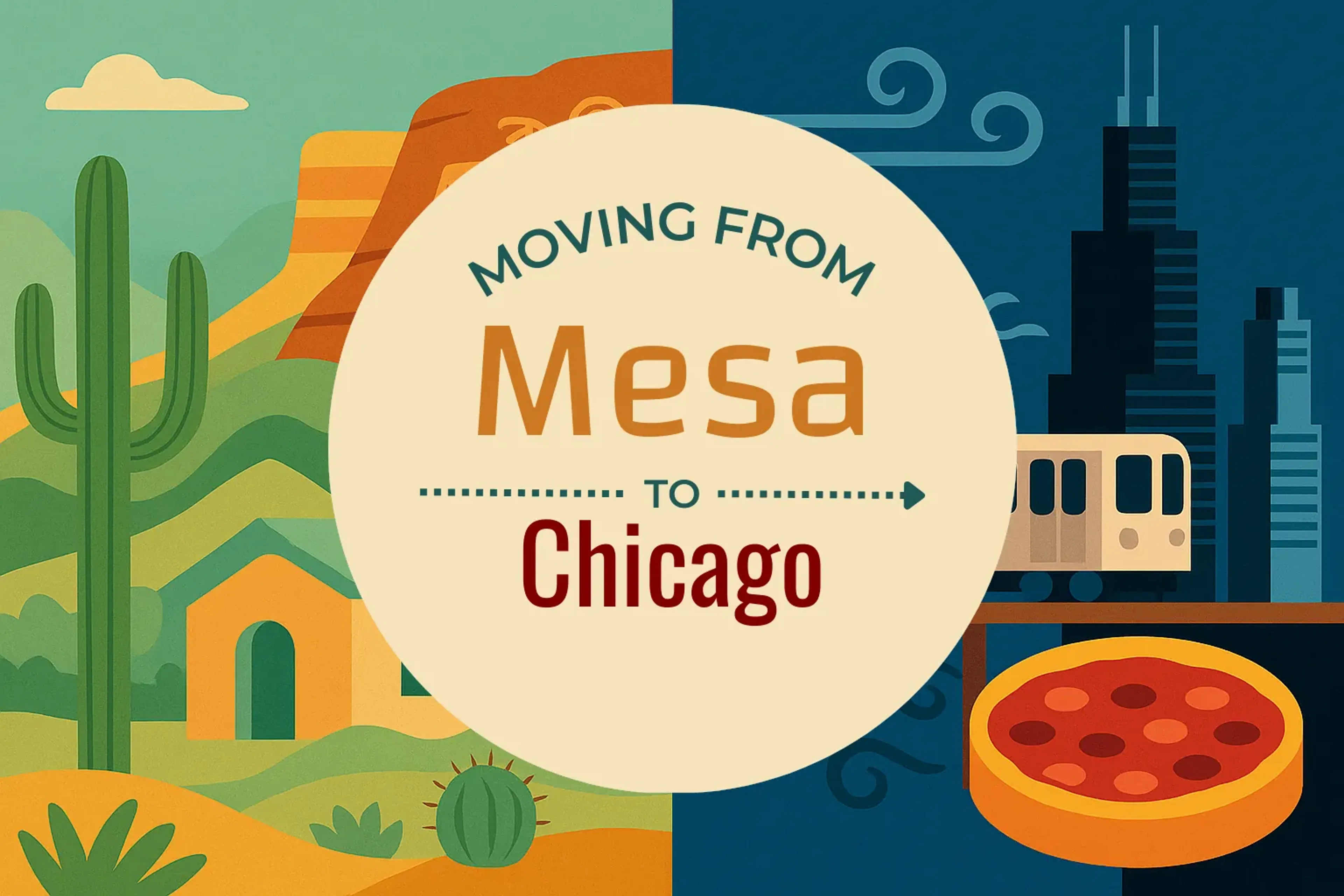 Side-by-side comparison of Mesa to Chicago moving companies