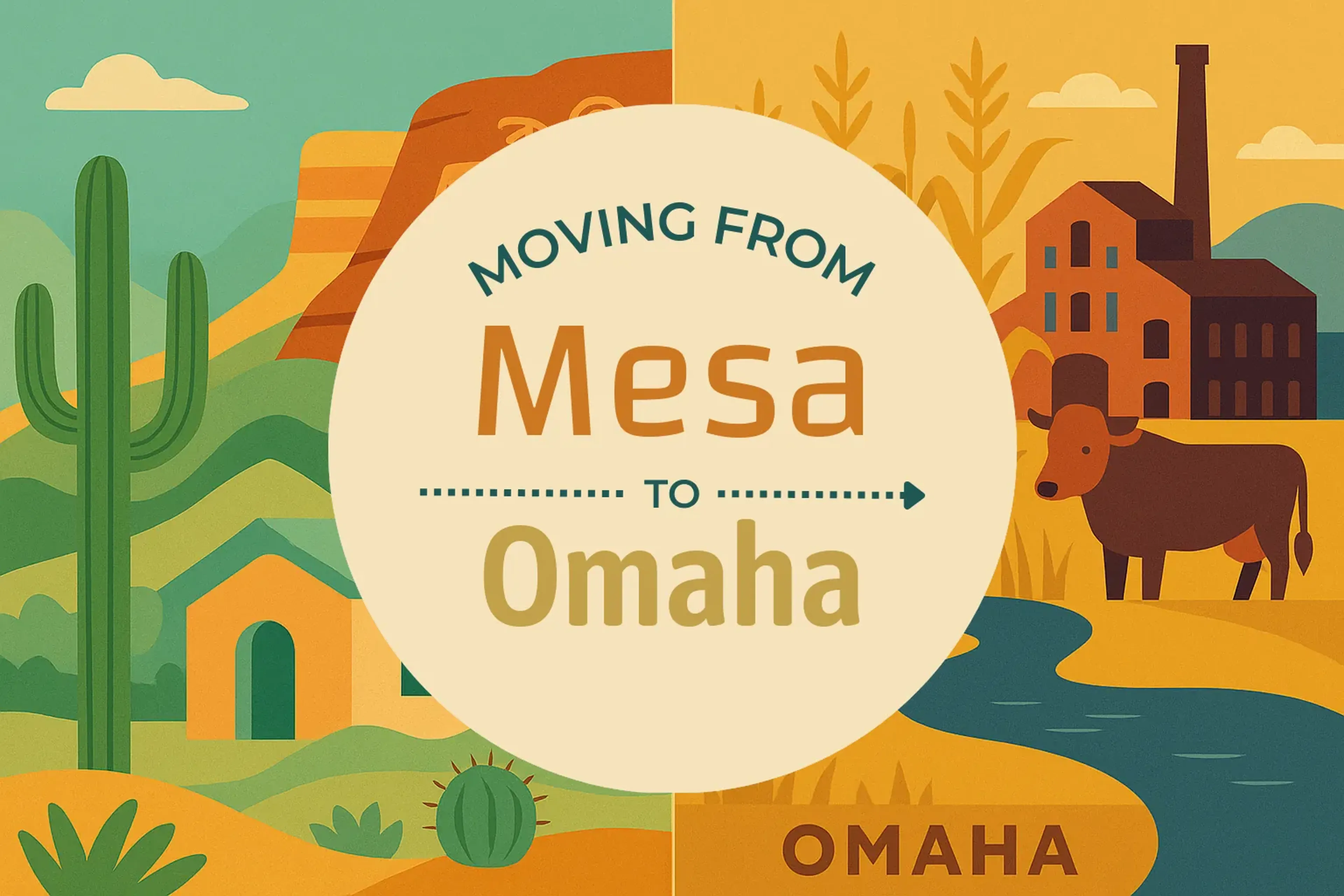Side-by-side comparison of Mesa to Omaha moving companies