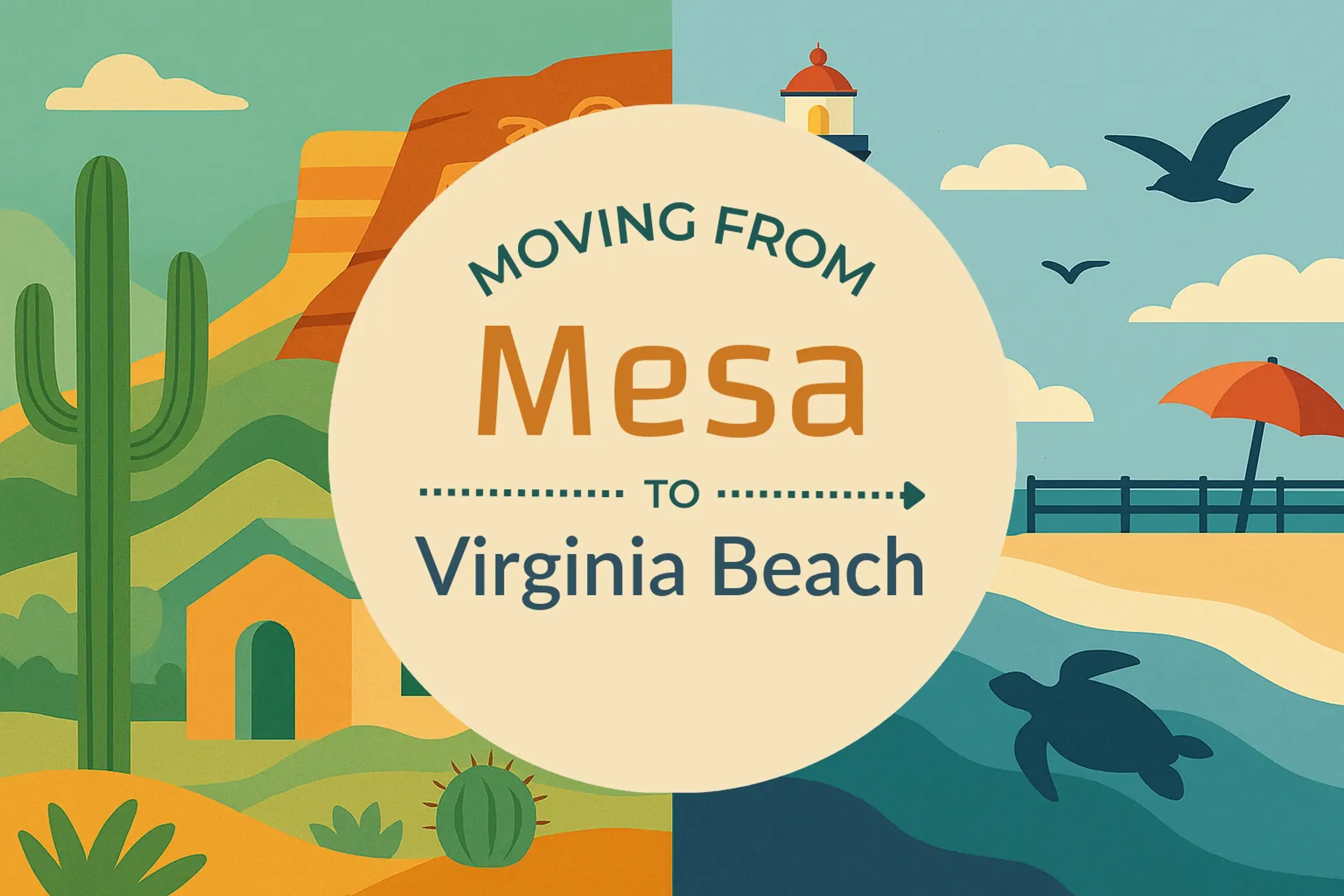 Side-by-side comparison of Mesa to Virginia Beach moving companies