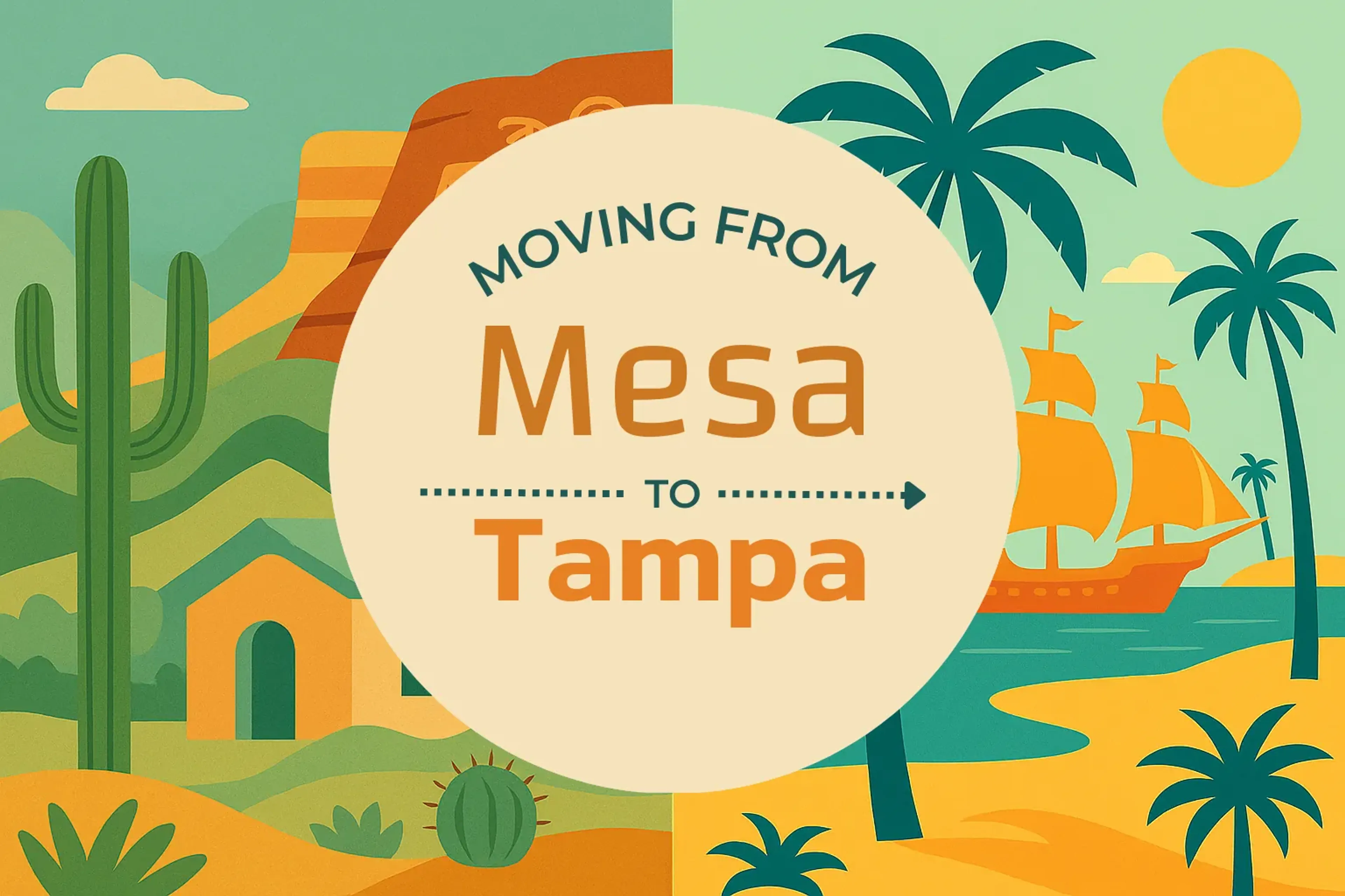 Side-by-side comparison of Mesa to Tampa moving companies