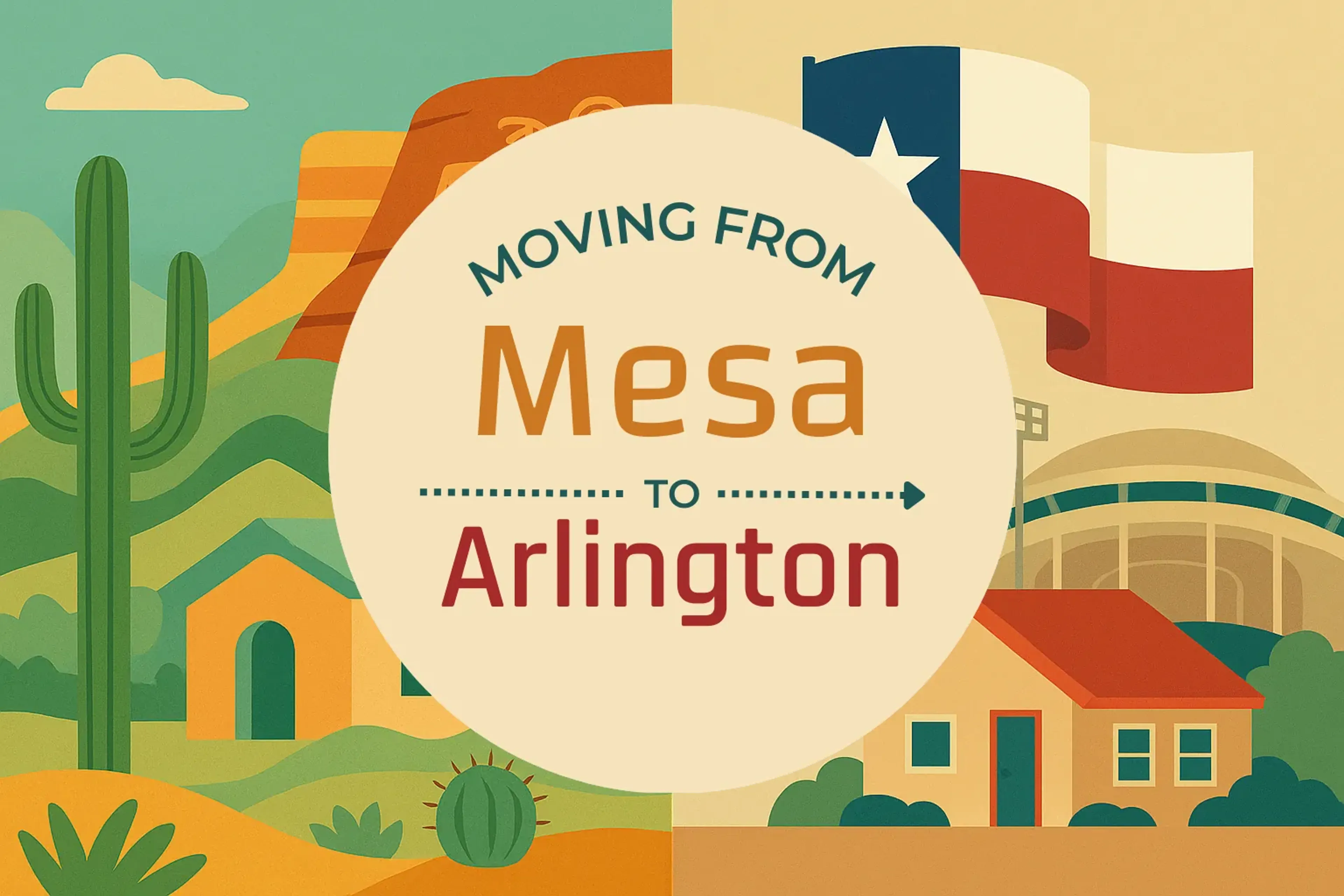 Side-by-side comparison of Mesa to Arlington moving companies