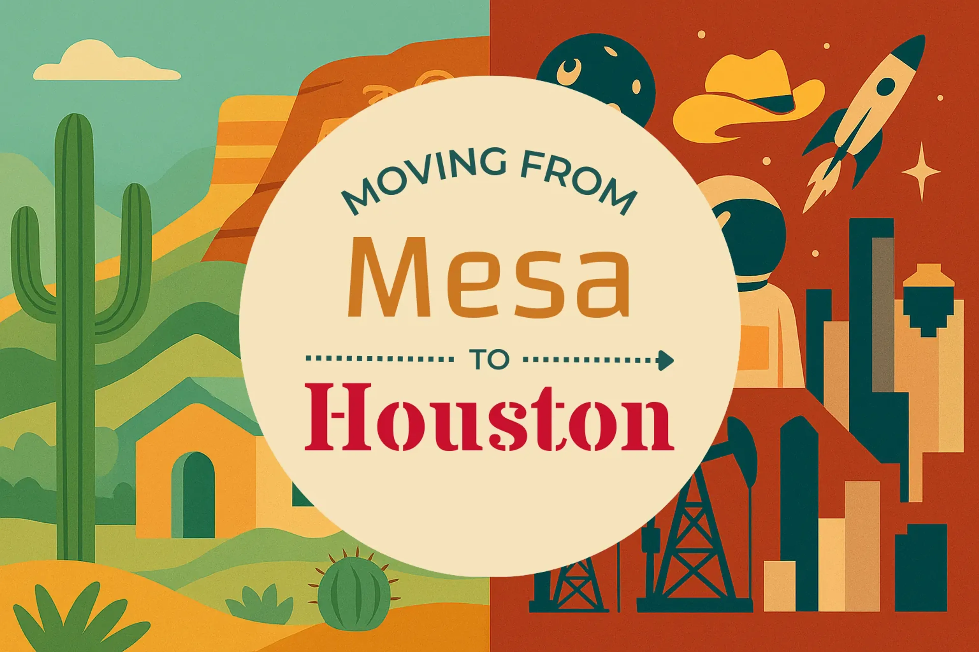 Side-by-side comparison of Mesa to Houston moving companies