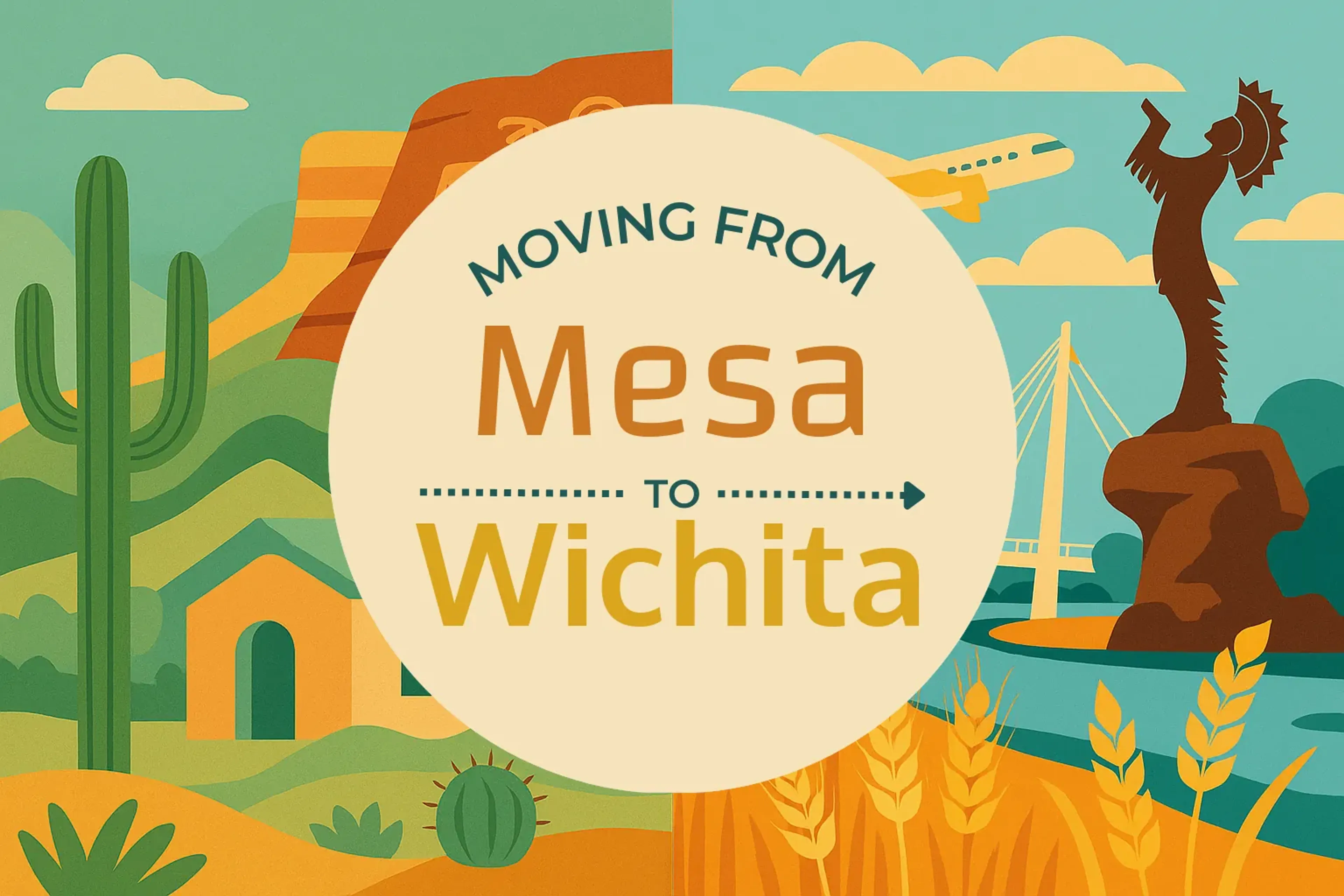 Side-by-side comparison of Mesa to Wichita moving companies