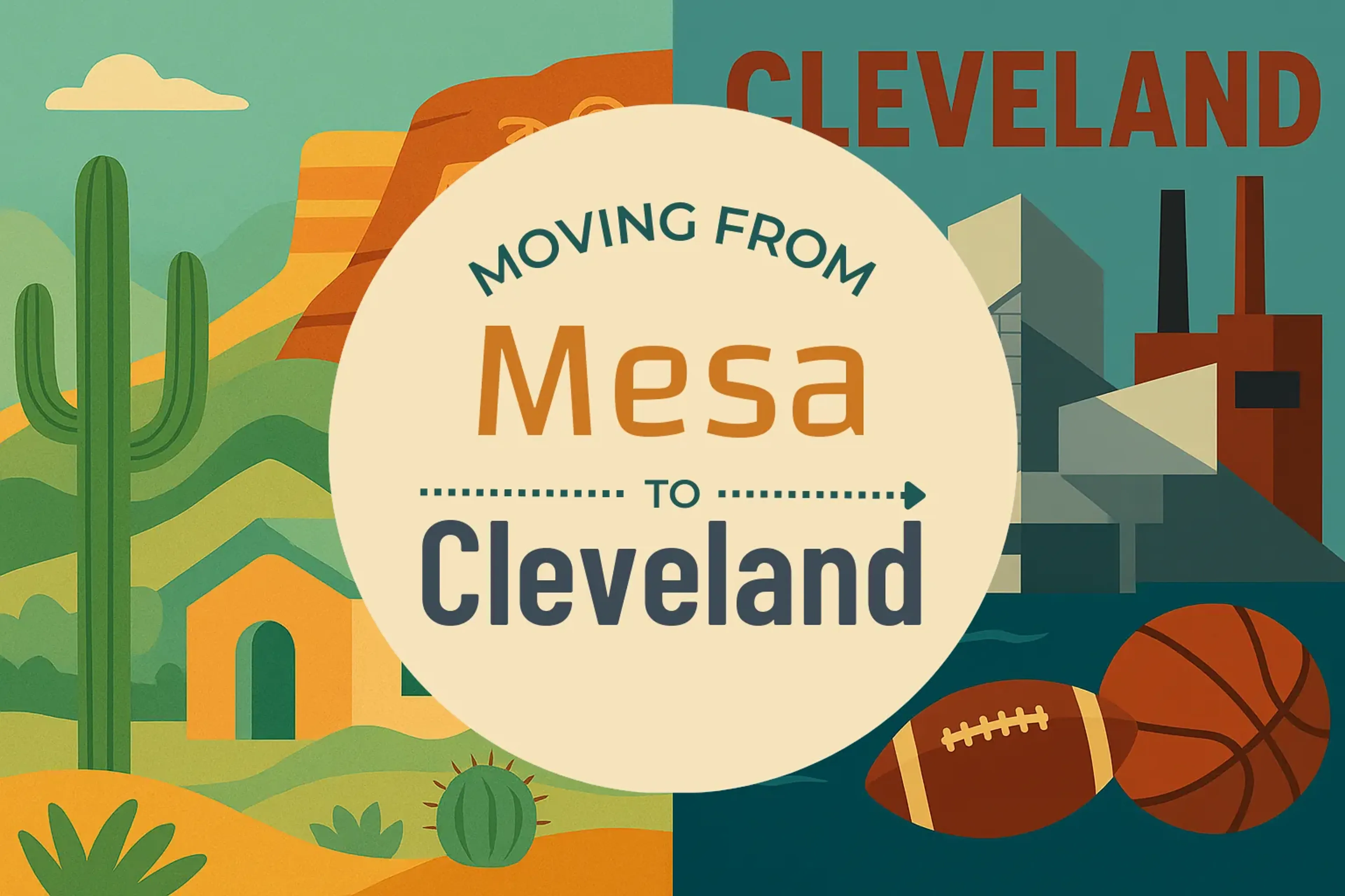 Side-by-side comparison of Mesa to Cleveland moving companies