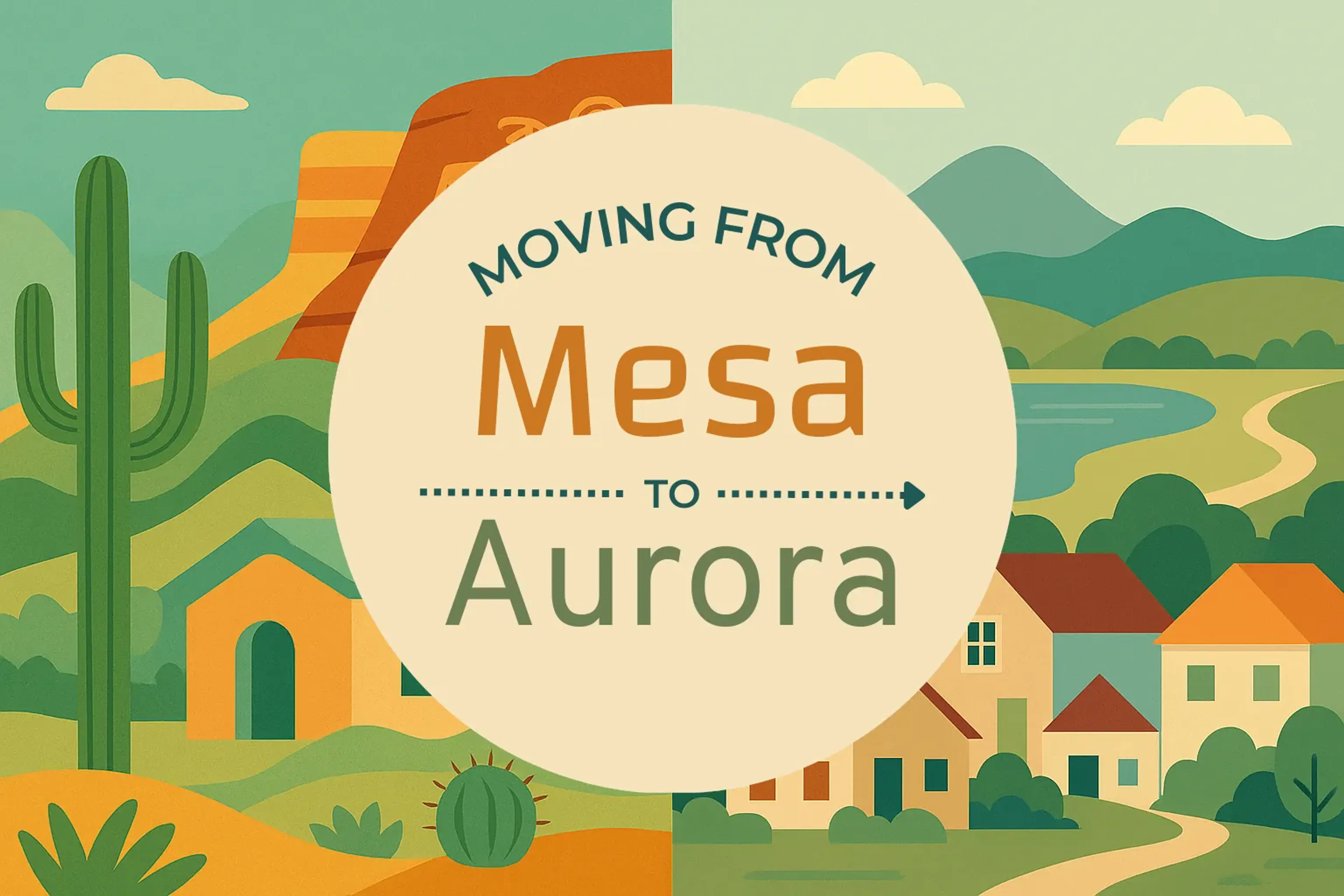 Side-by-side comparison of Mesa to Aurora moving companies
