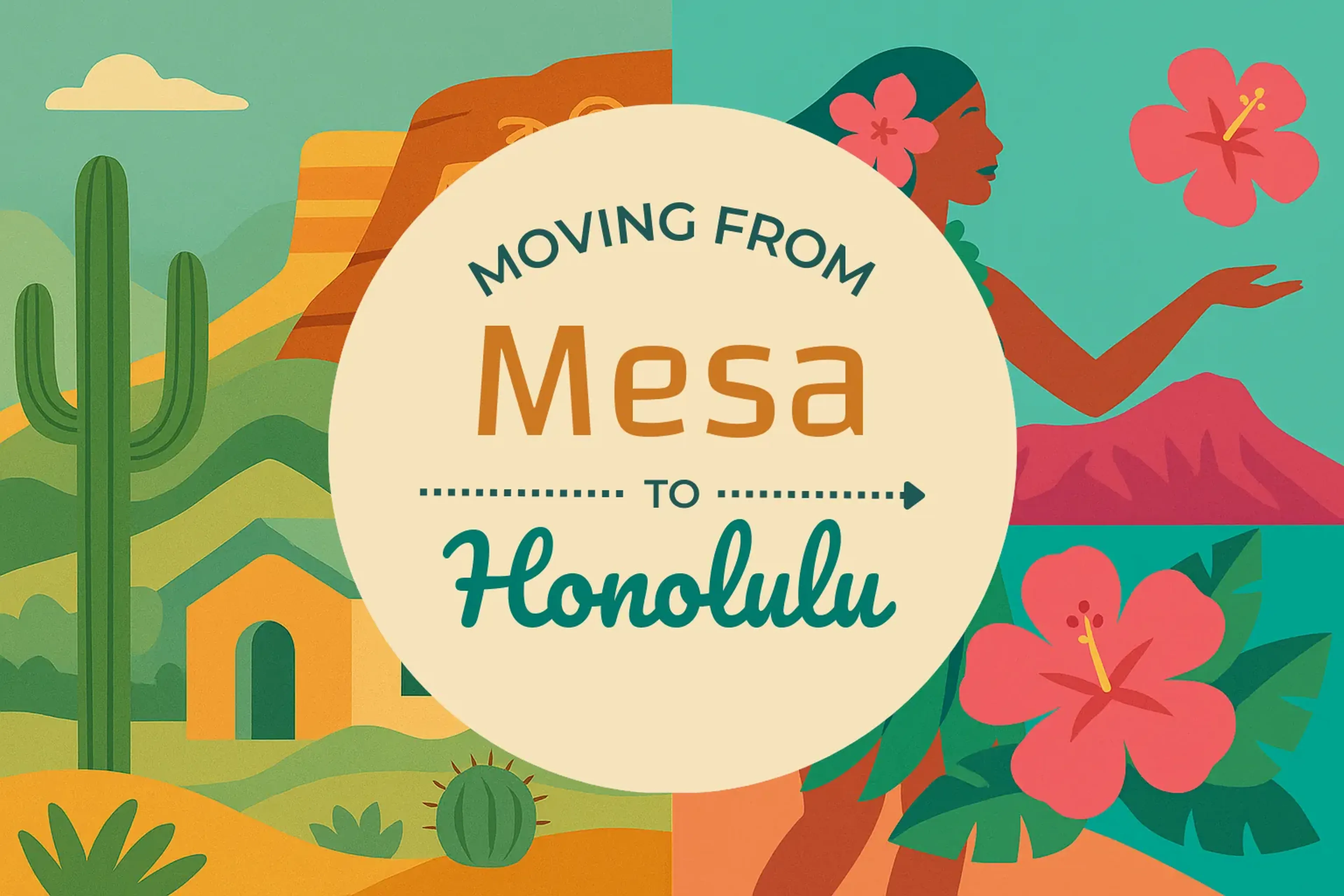 Side-by-side comparison of Mesa to Honolulu moving companies