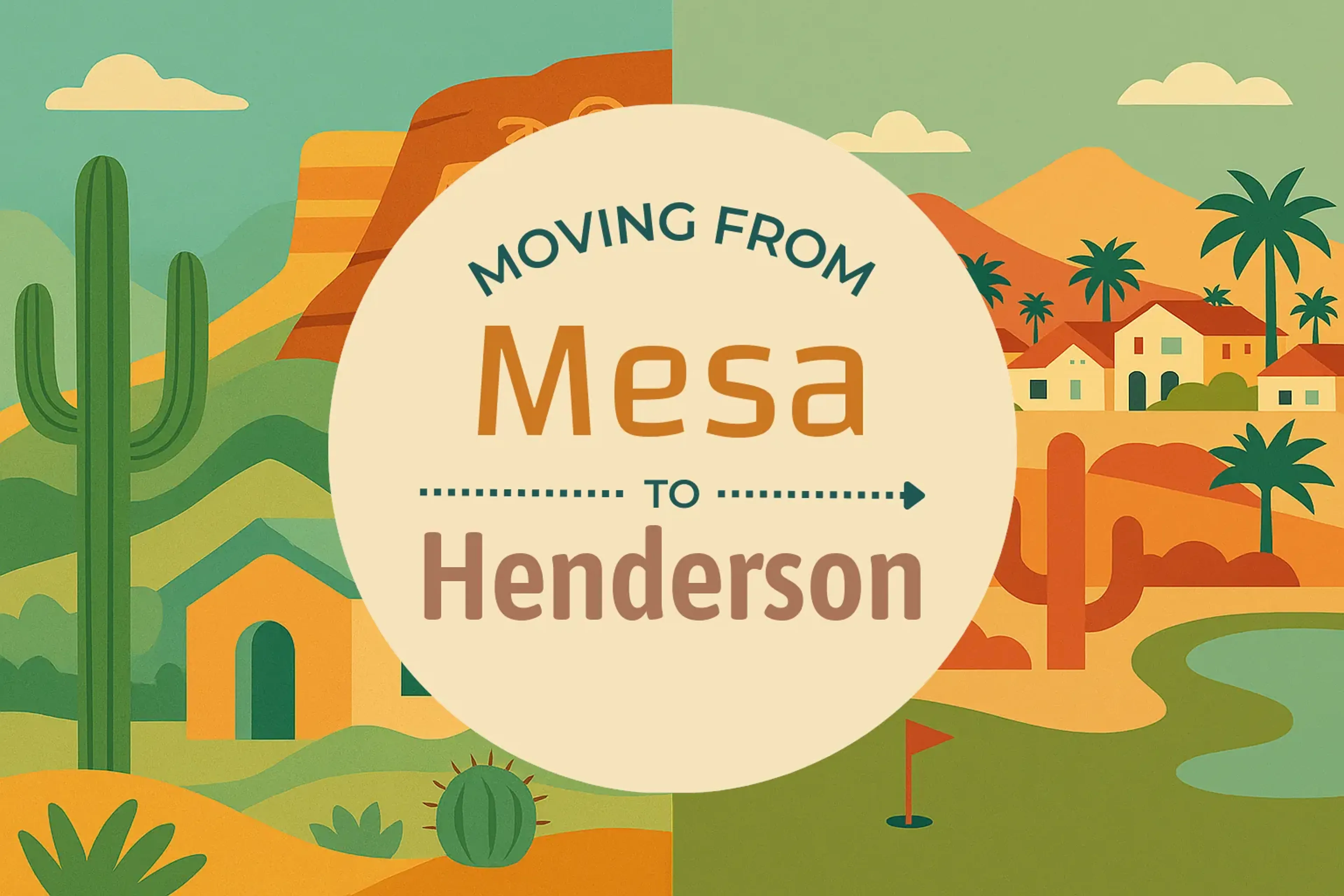 Side-by-side comparison of Mesa to Henderson moving companies