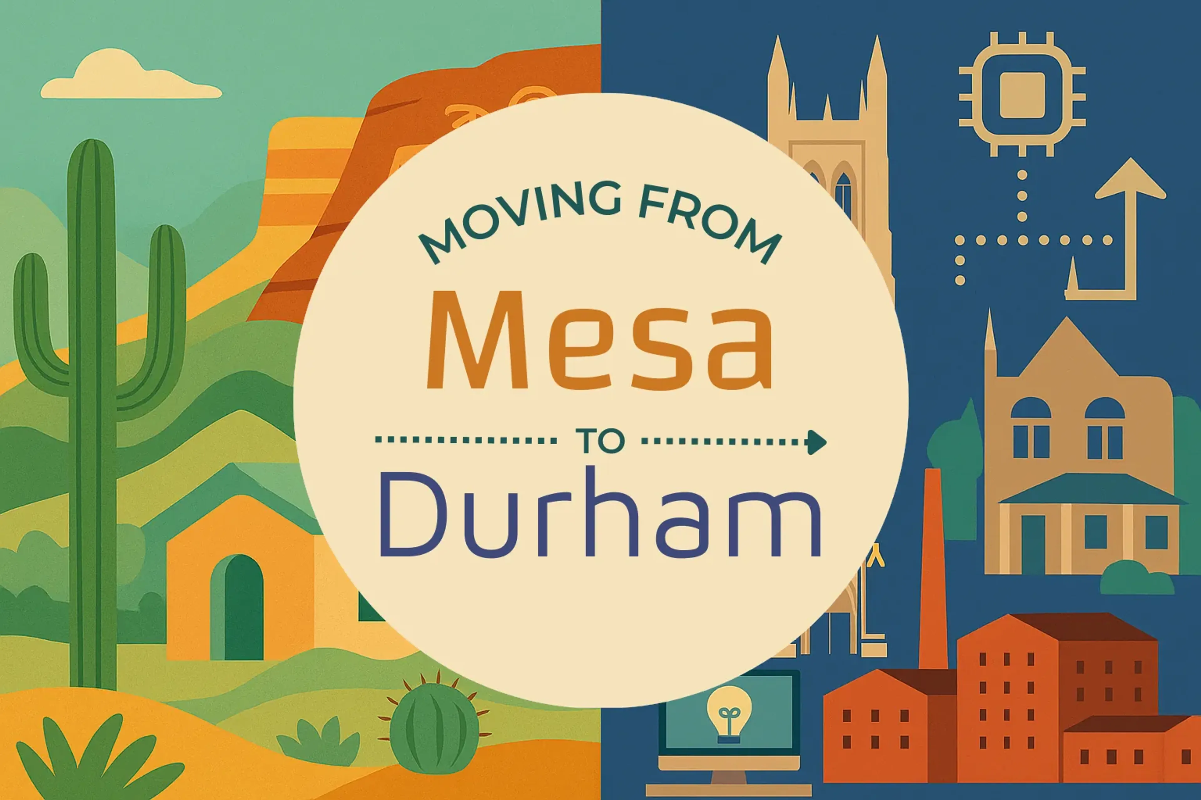 Side-by-side comparison of Mesa to Durham moving companies