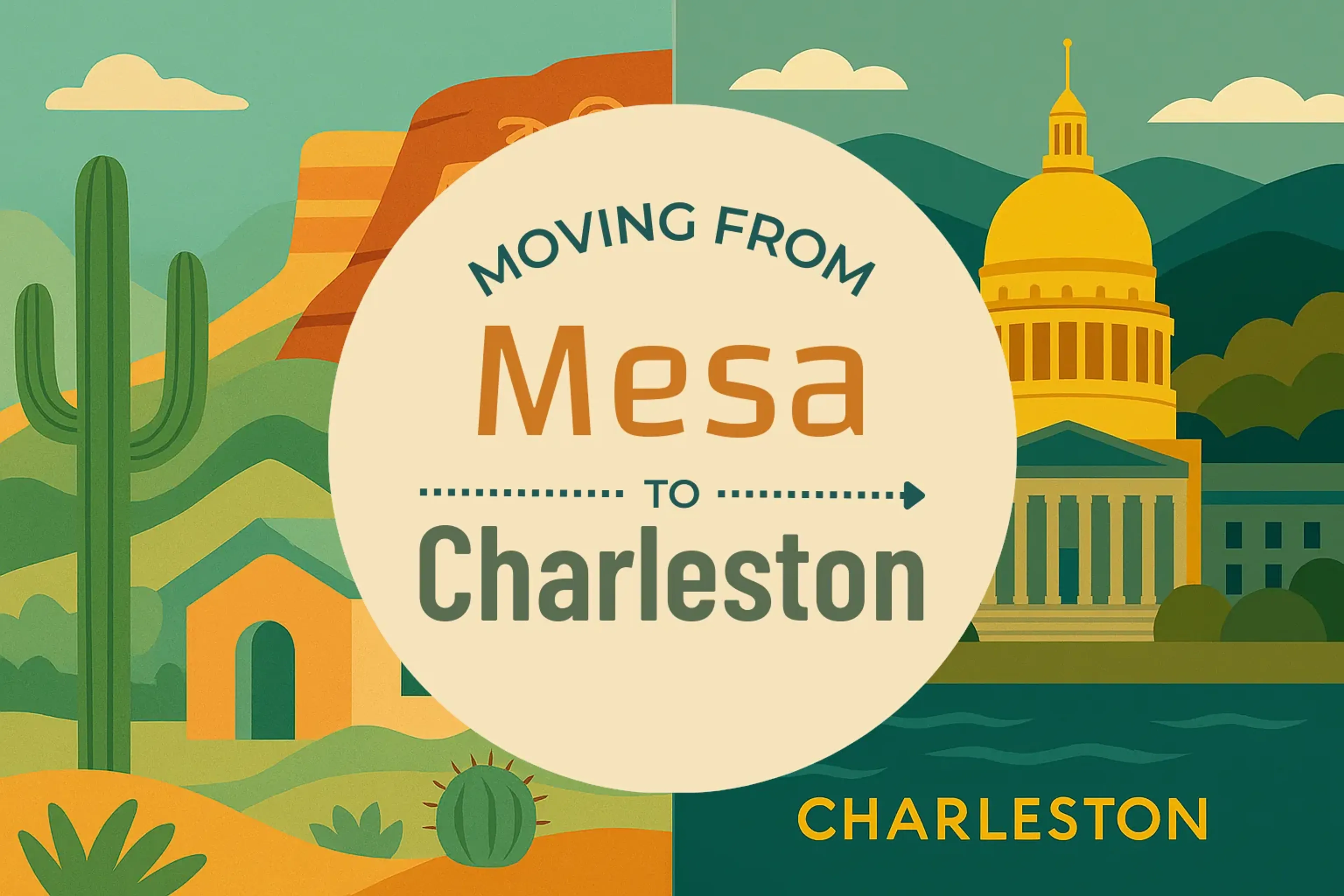 Side-by-side comparison of Mesa to Charleston moving companies