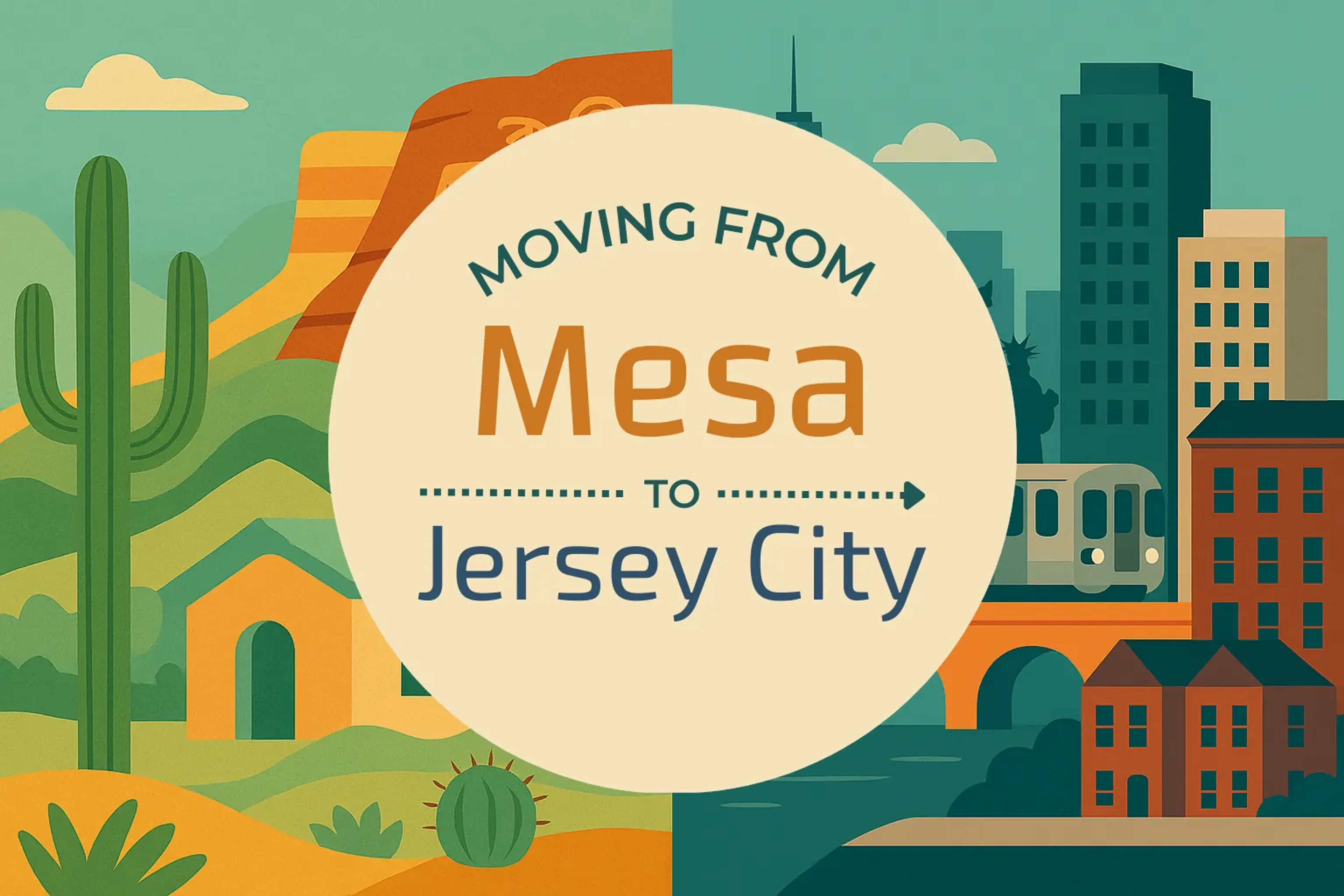 Side-by-side comparison of Mesa to Jersey City moving companies