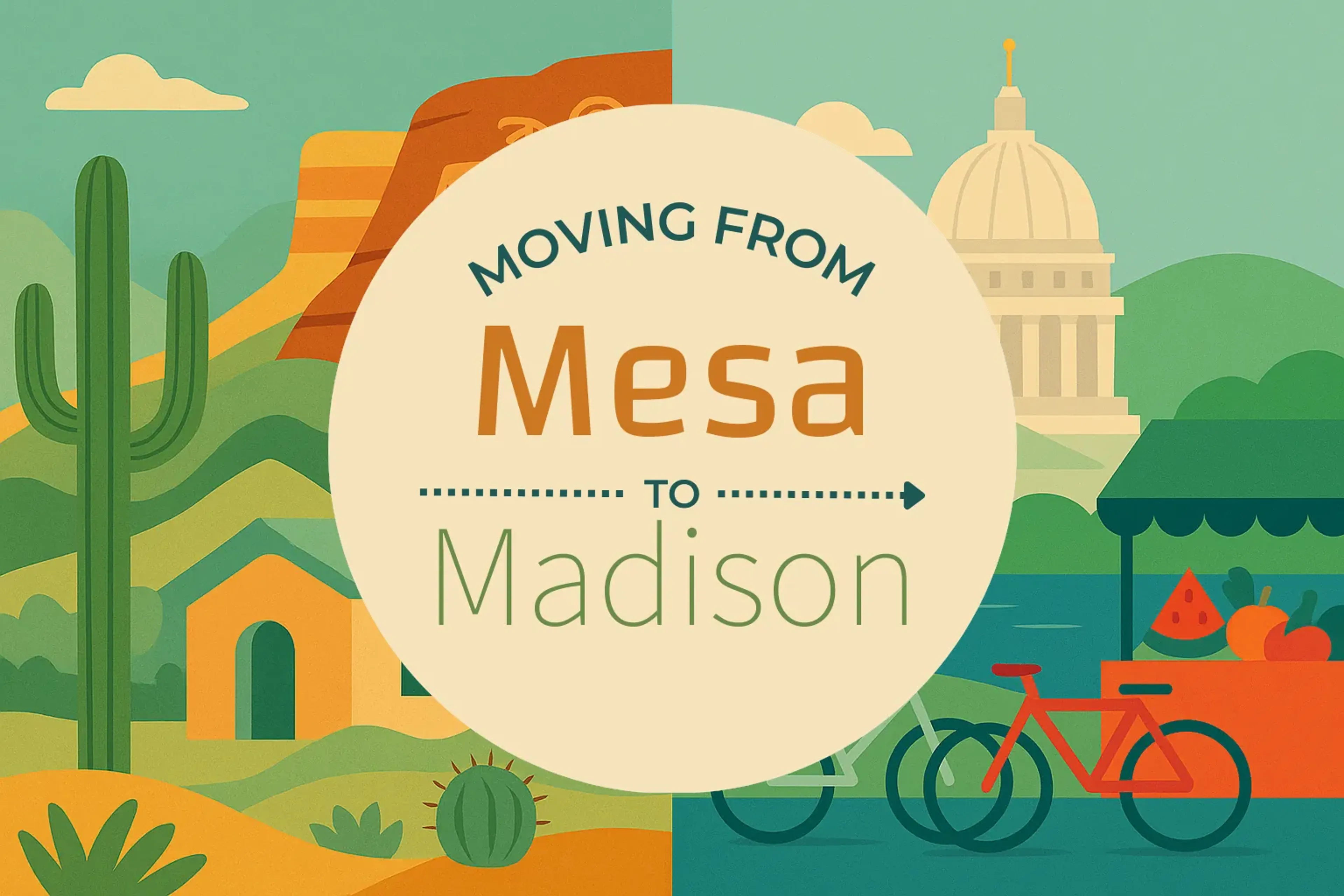 Side-by-side comparison of Mesa to Madison moving companies
