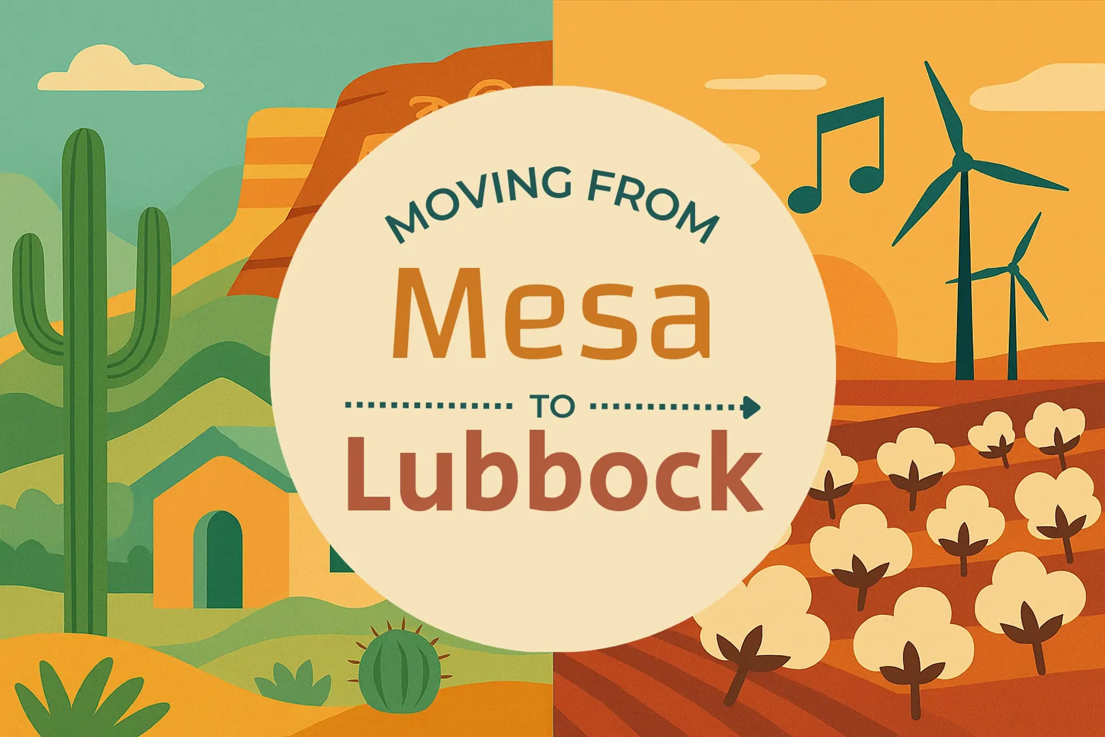 Side-by-side comparison of Mesa to Lubbock moving companies