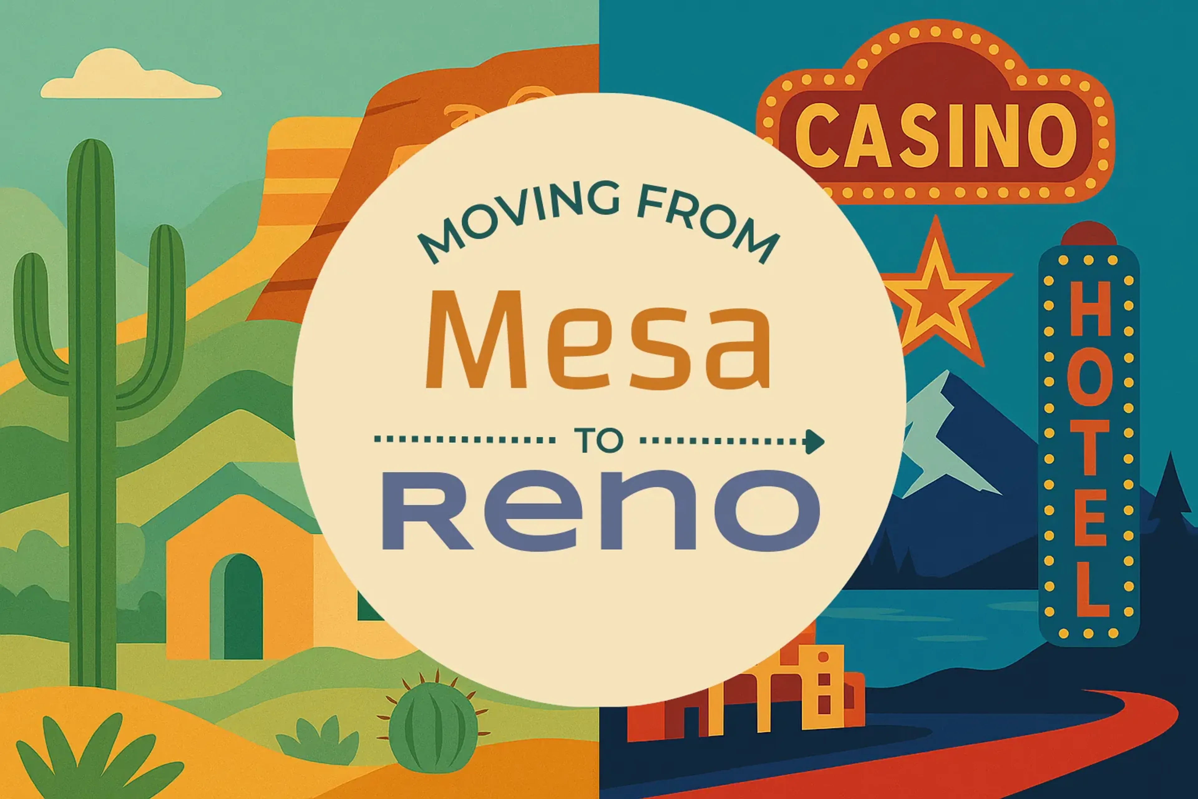 Side-by-side comparison of Mesa to Reno moving companies