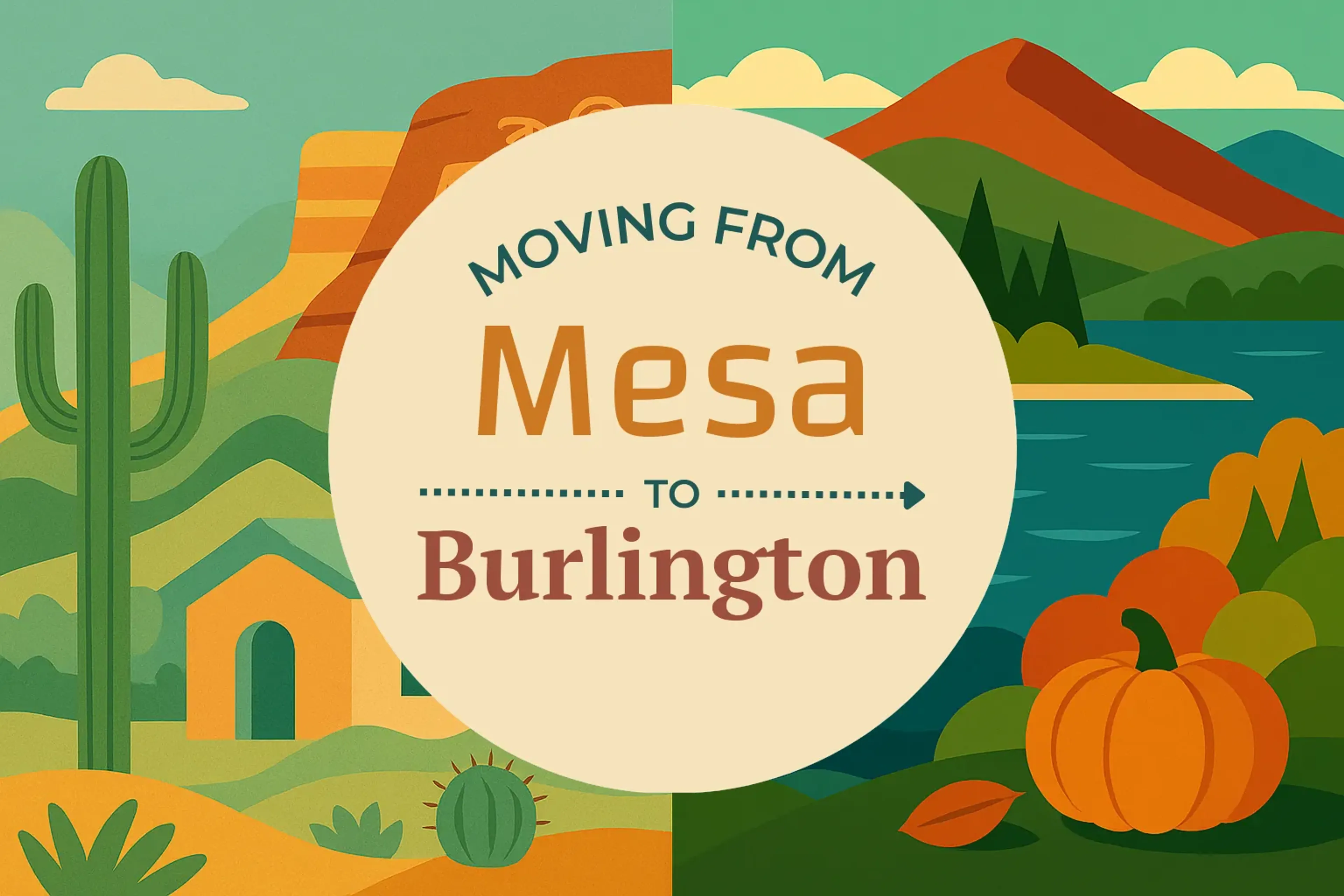 Side-by-side comparison of Mesa to Burlington moving companies