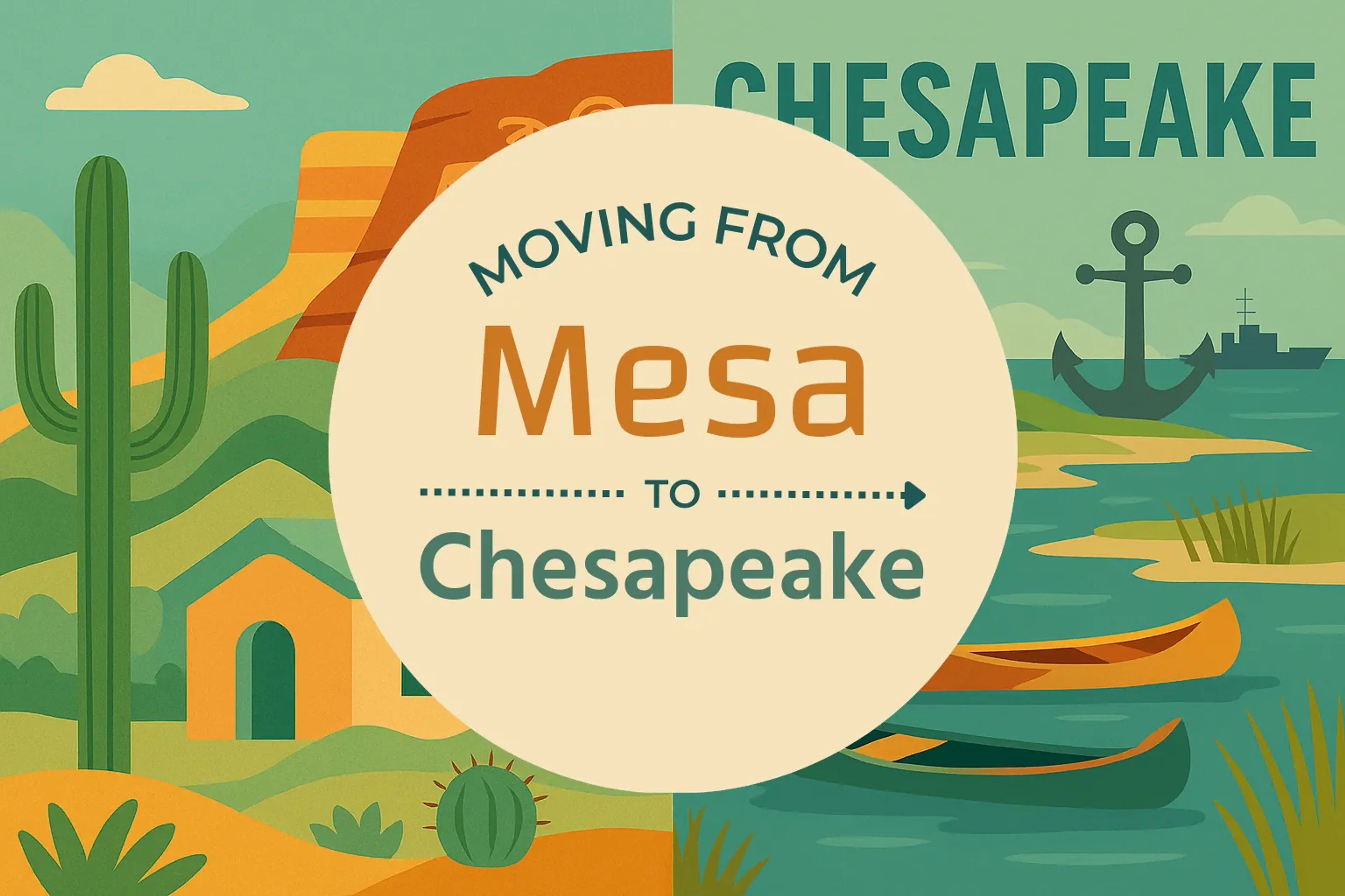 Side-by-side comparison of Mesa to Chesapeake moving companies