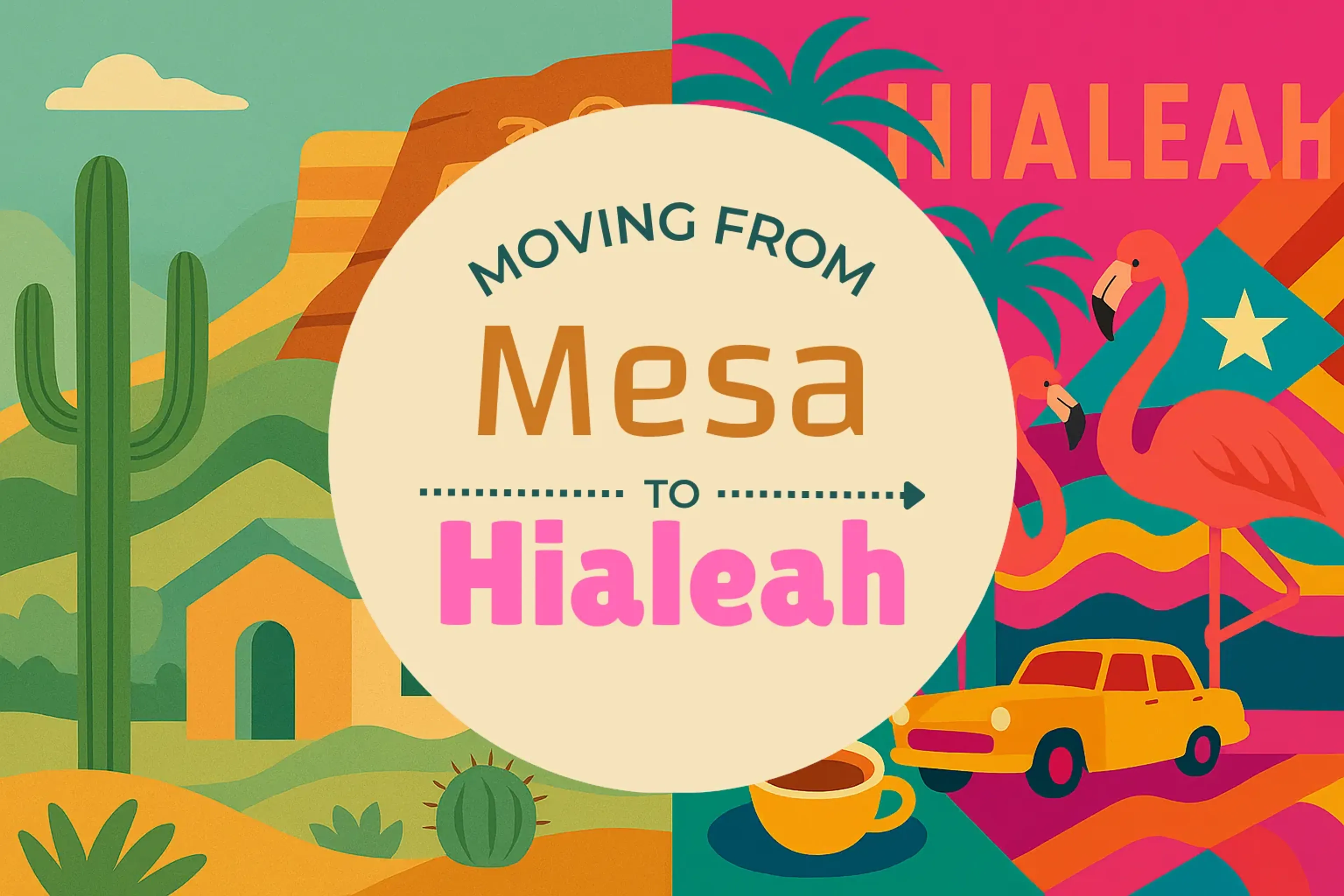 Side-by-side comparison of Mesa to Hialeah moving companies