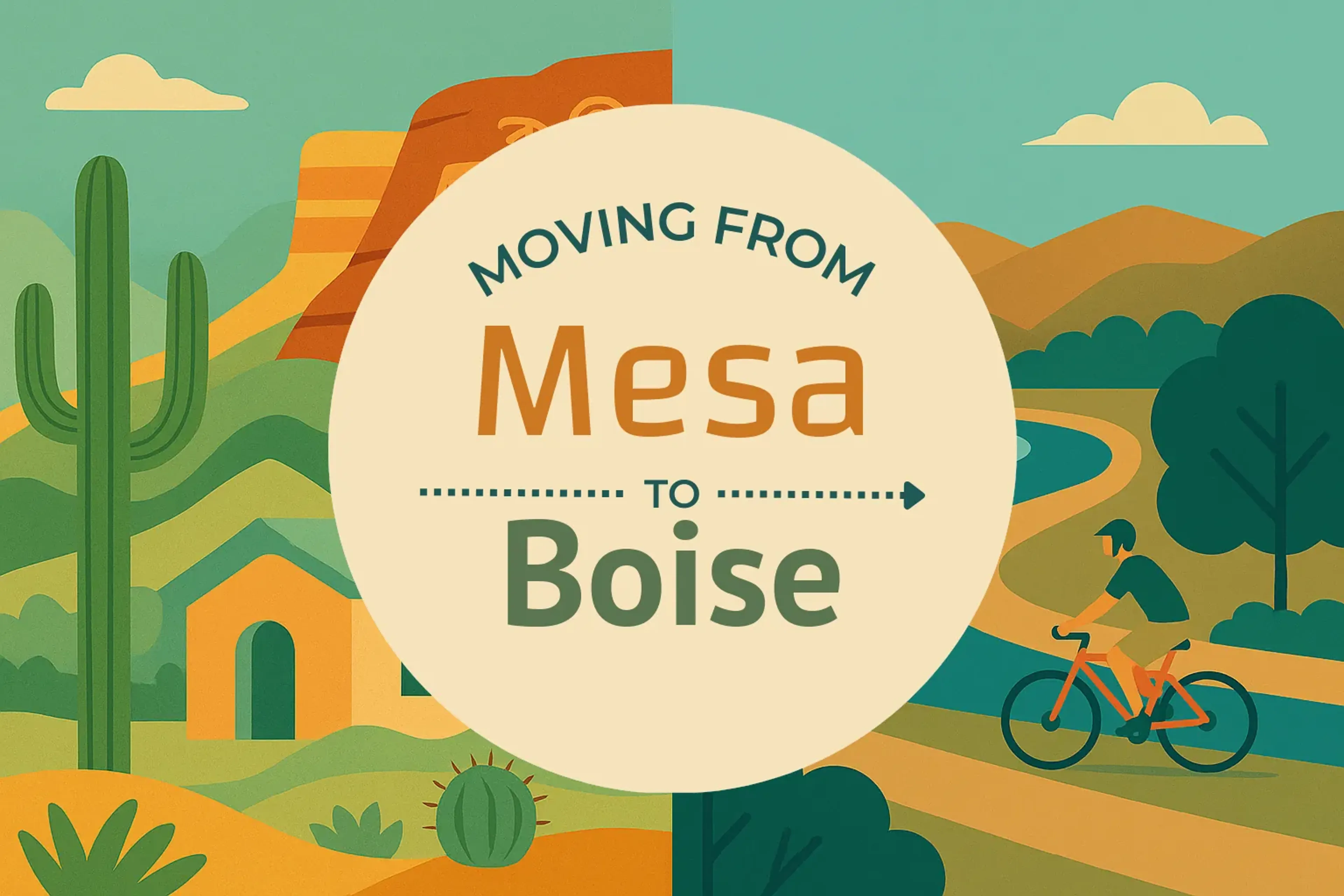 Side-by-side comparison of Mesa to Boise moving companies