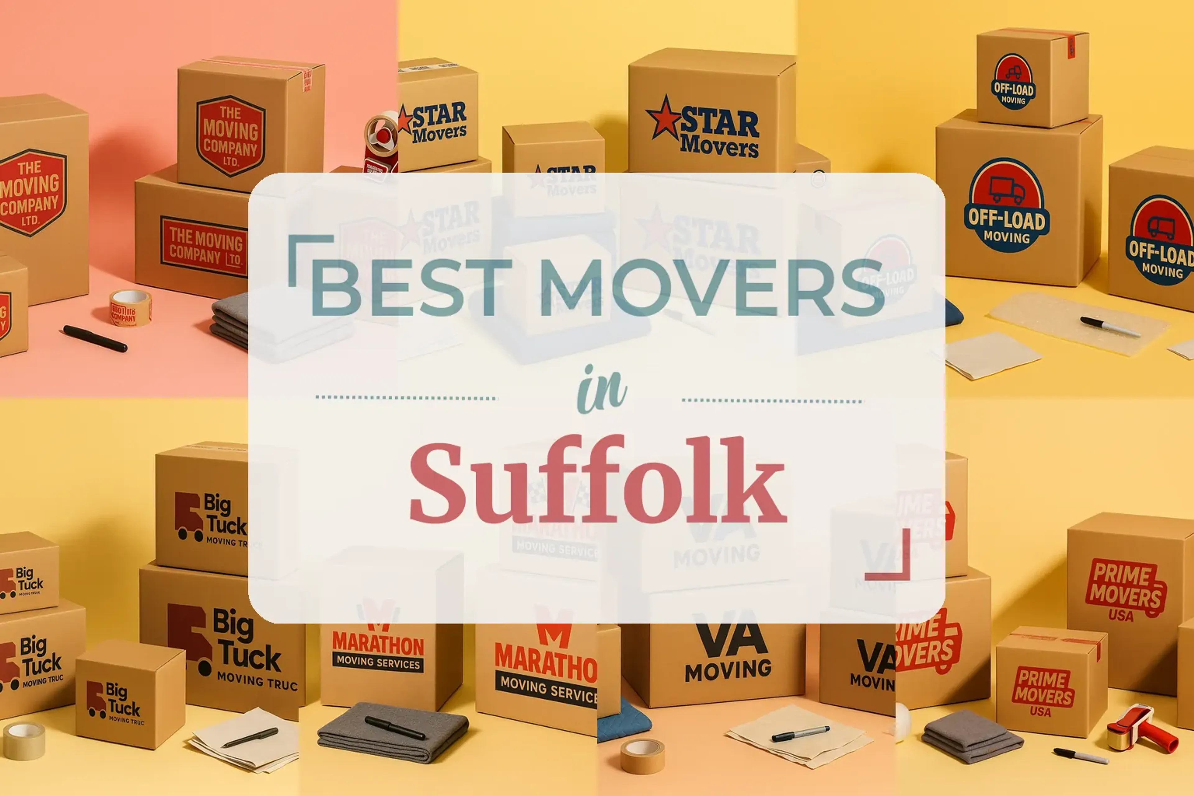 Side-by-side comparison of Suffolk moving companies
