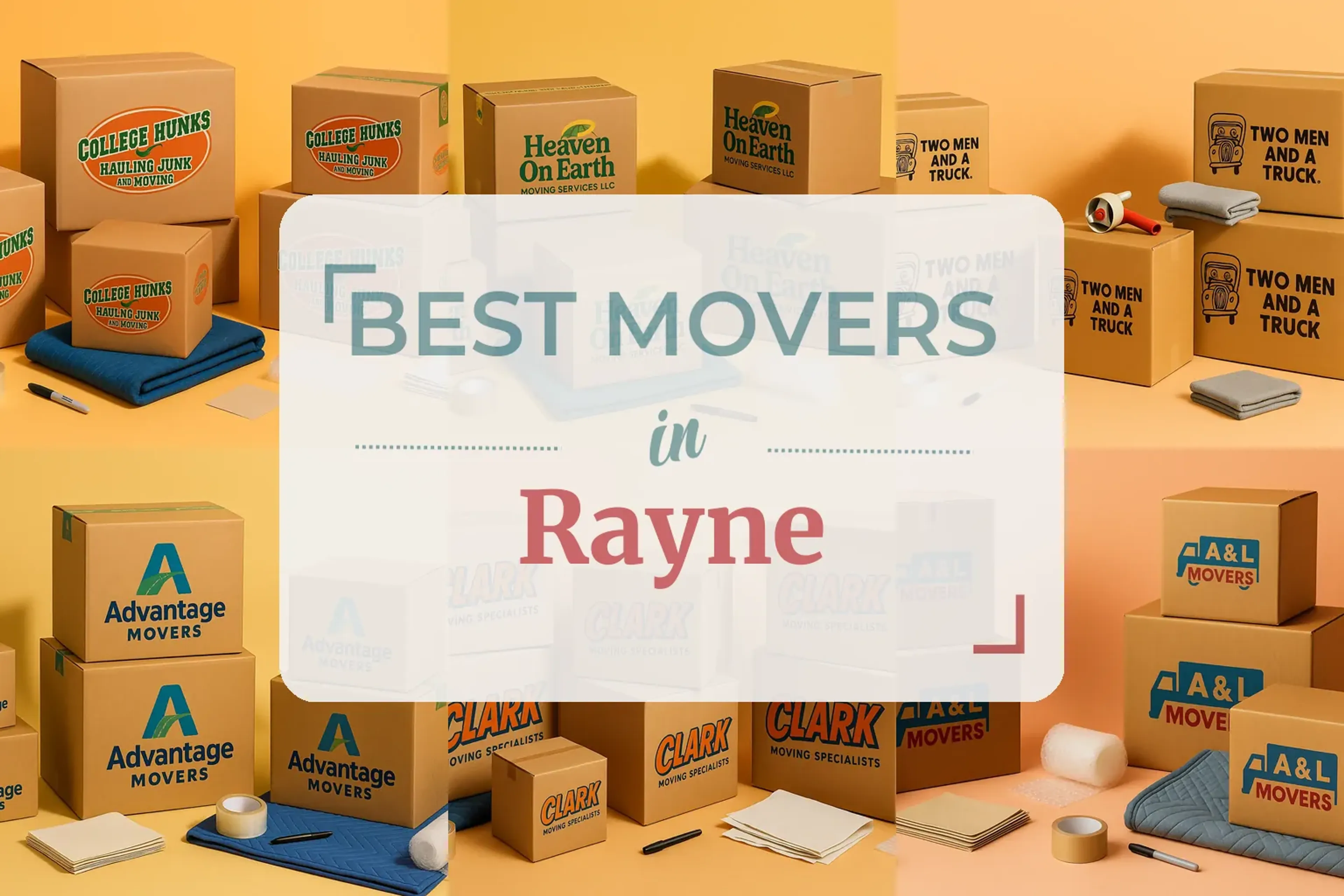Side-by-side comparison of Rayne moving companies
