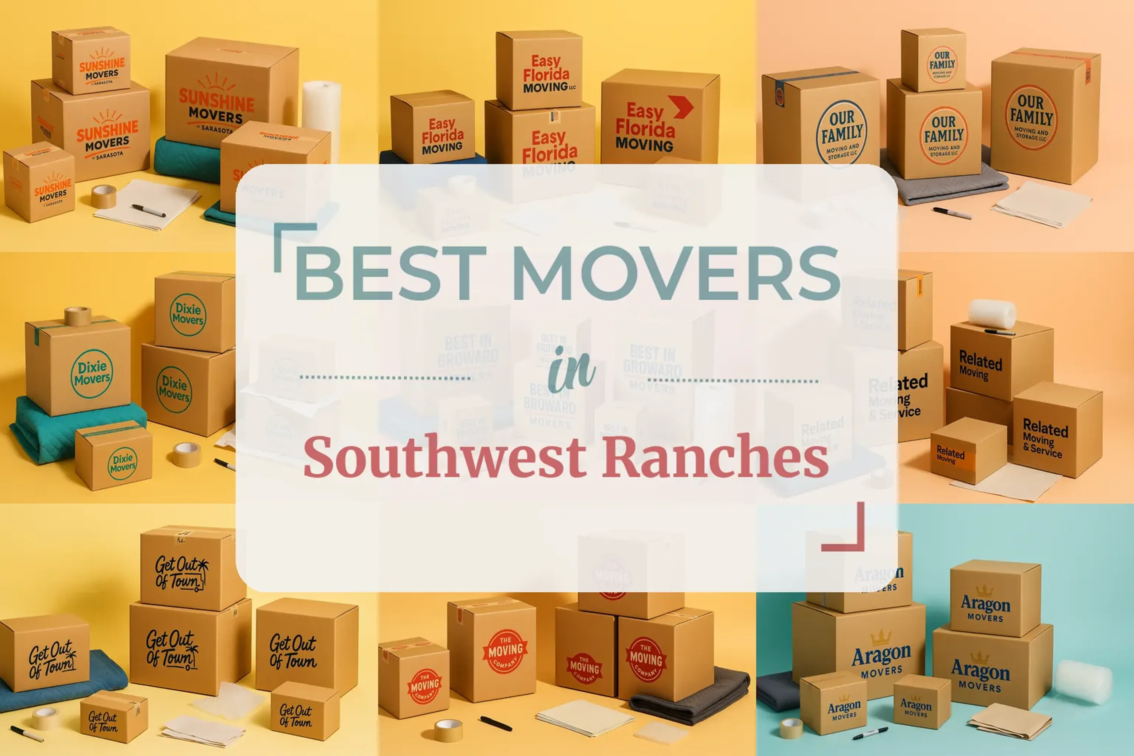 Side-by-side comparison of Southwest Ranches moving companies