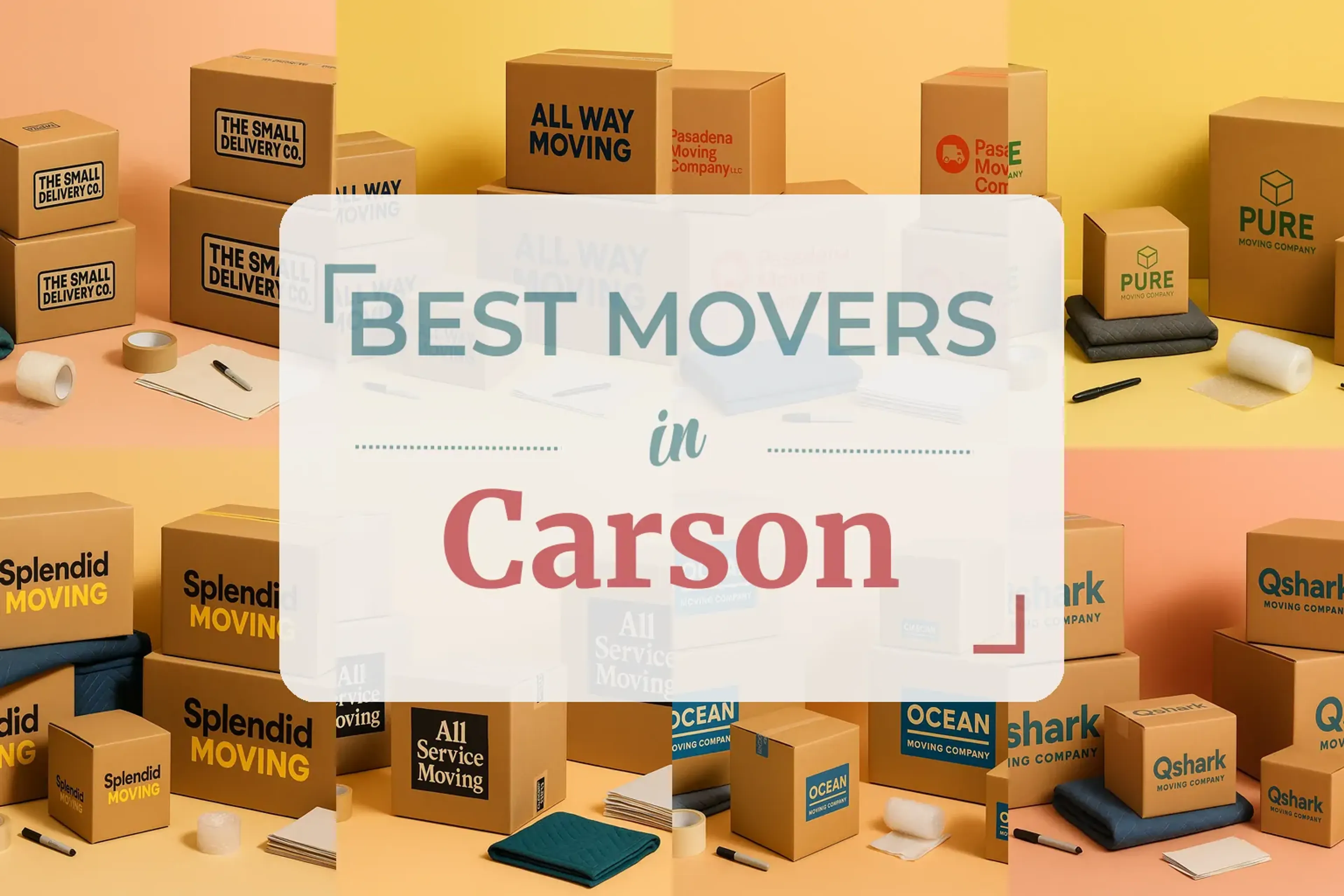 Side-by-side comparison of Carson moving companies