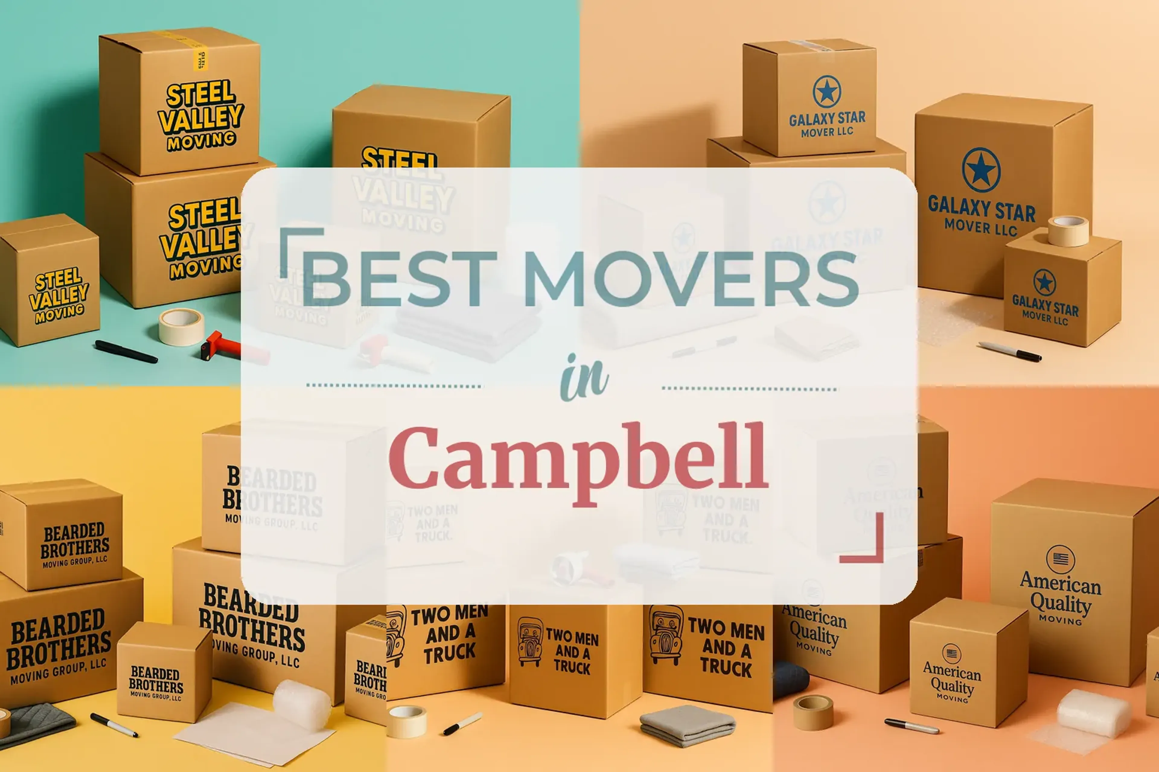 Side-by-side comparison of Campbell moving companies