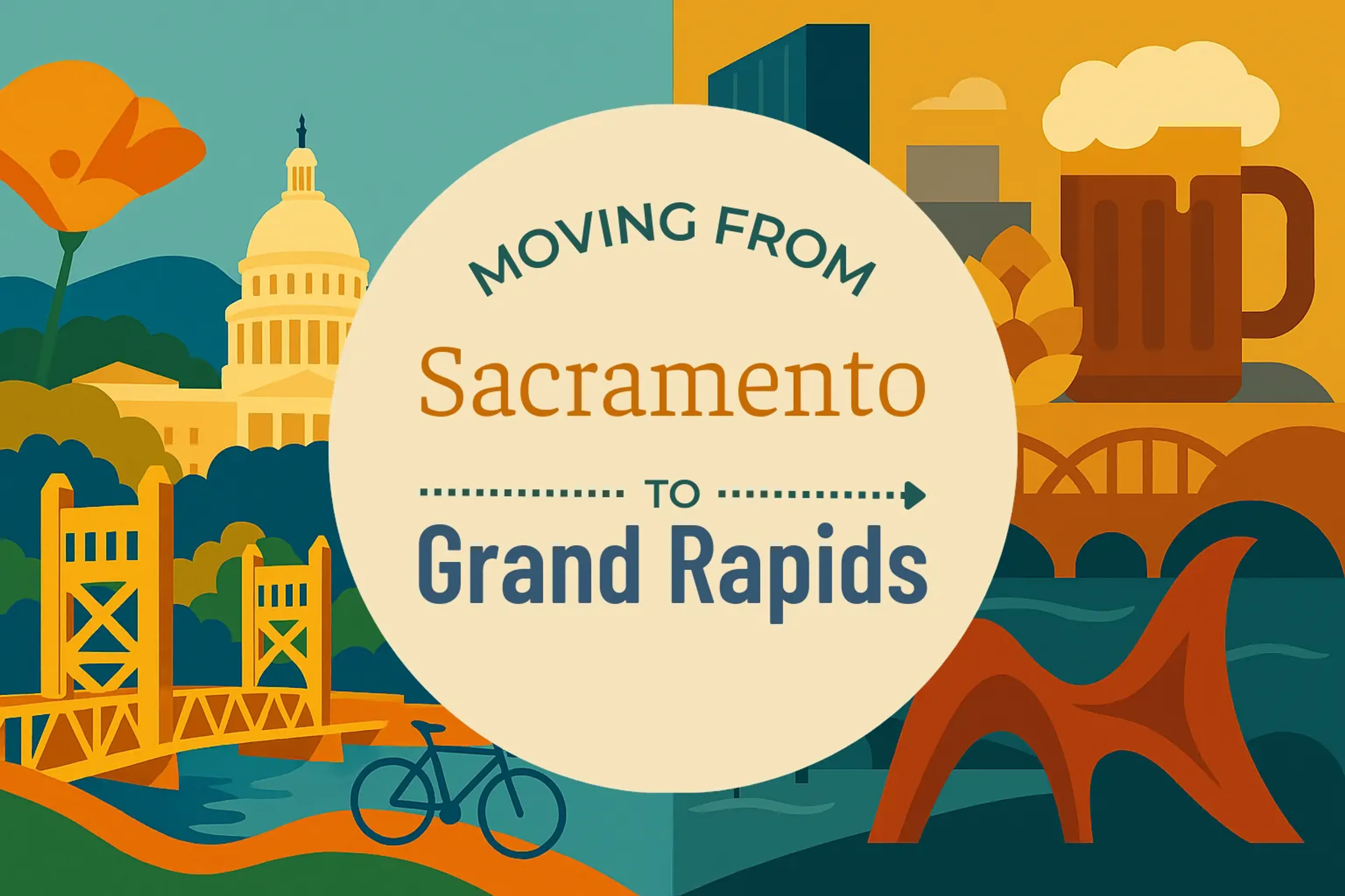 Side-by-side comparison of Sacramento to Grand Rapids moving companies
