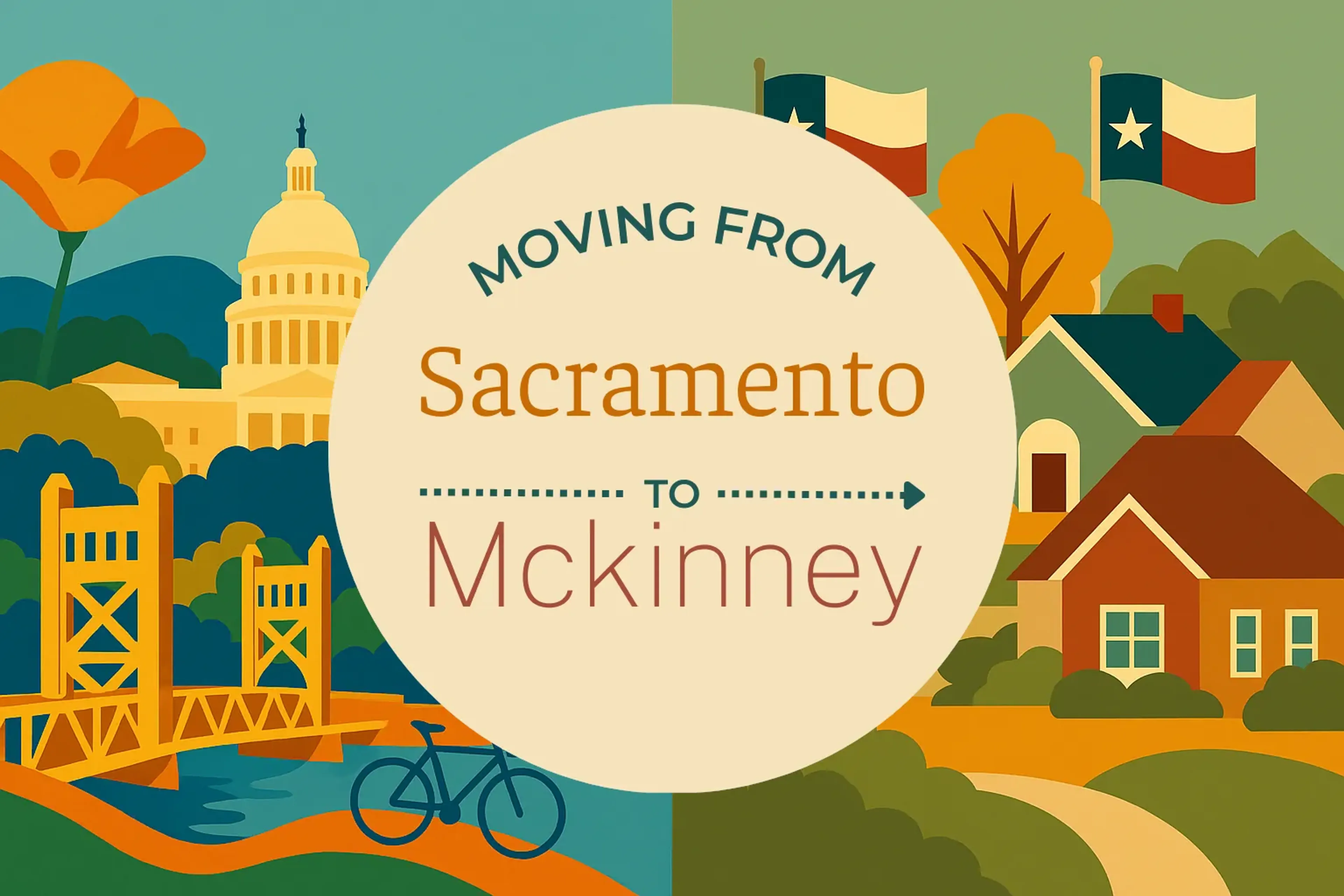 Side-by-side comparison of Sacramento to Mckinney moving companies