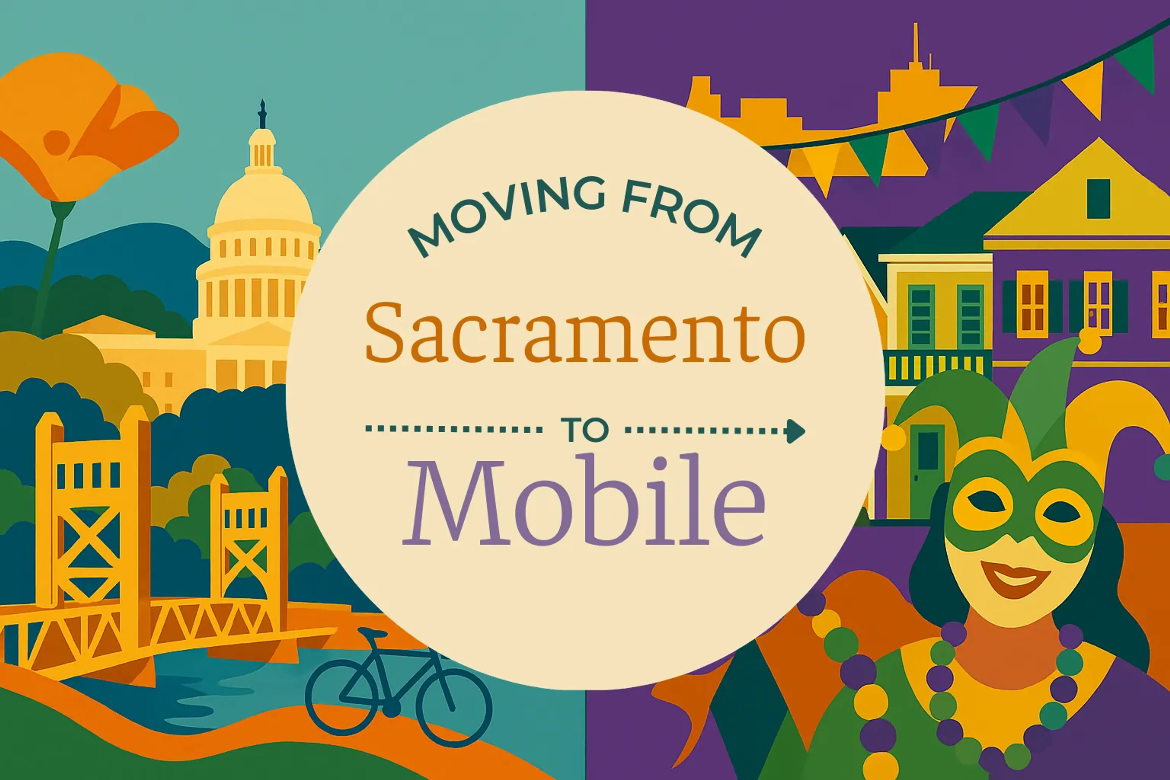 Side-by-side comparison of Sacramento to Mobile moving companies
