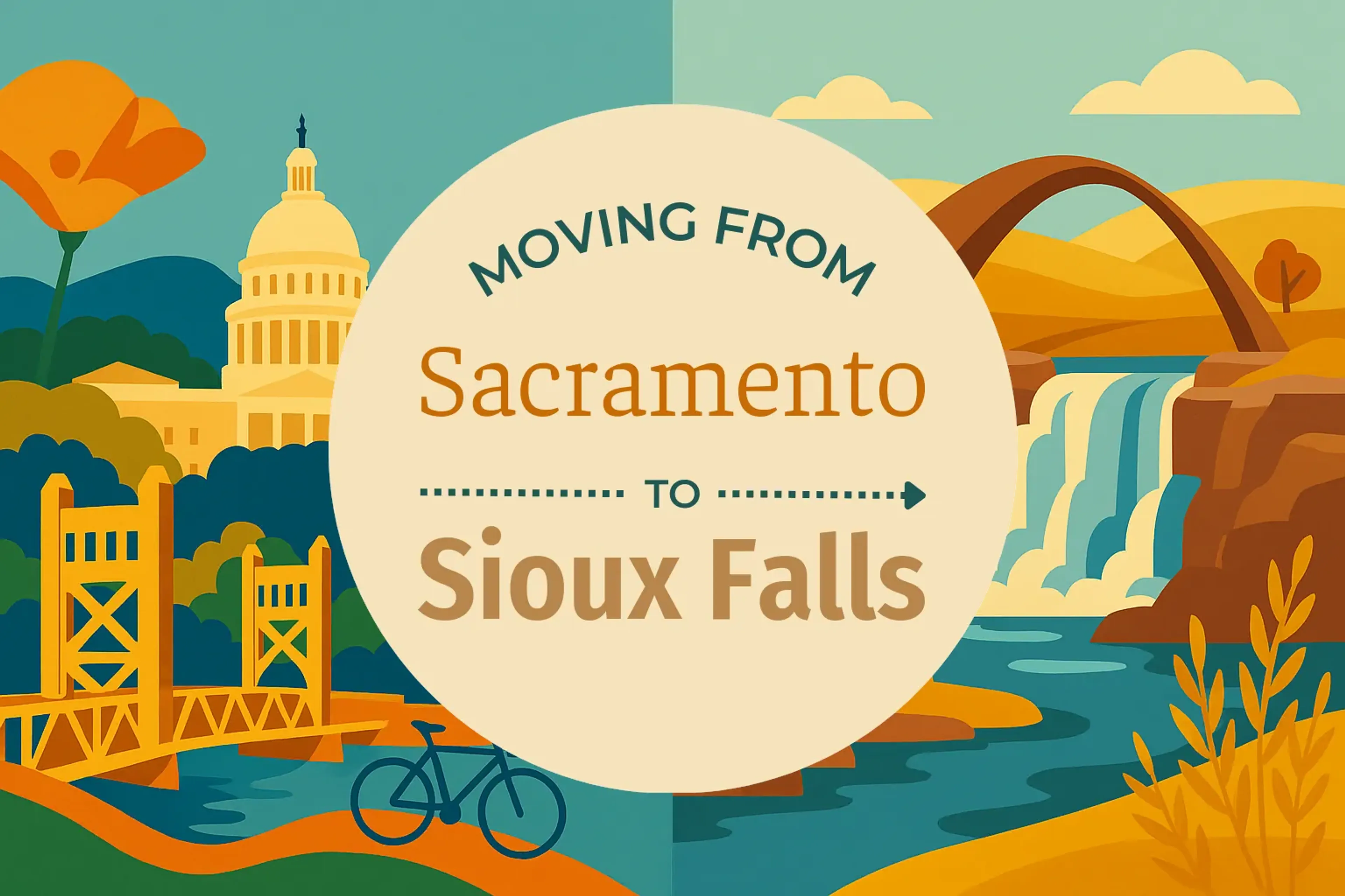 Side-by-side comparison of Sacramento to Sioux Falls moving companies