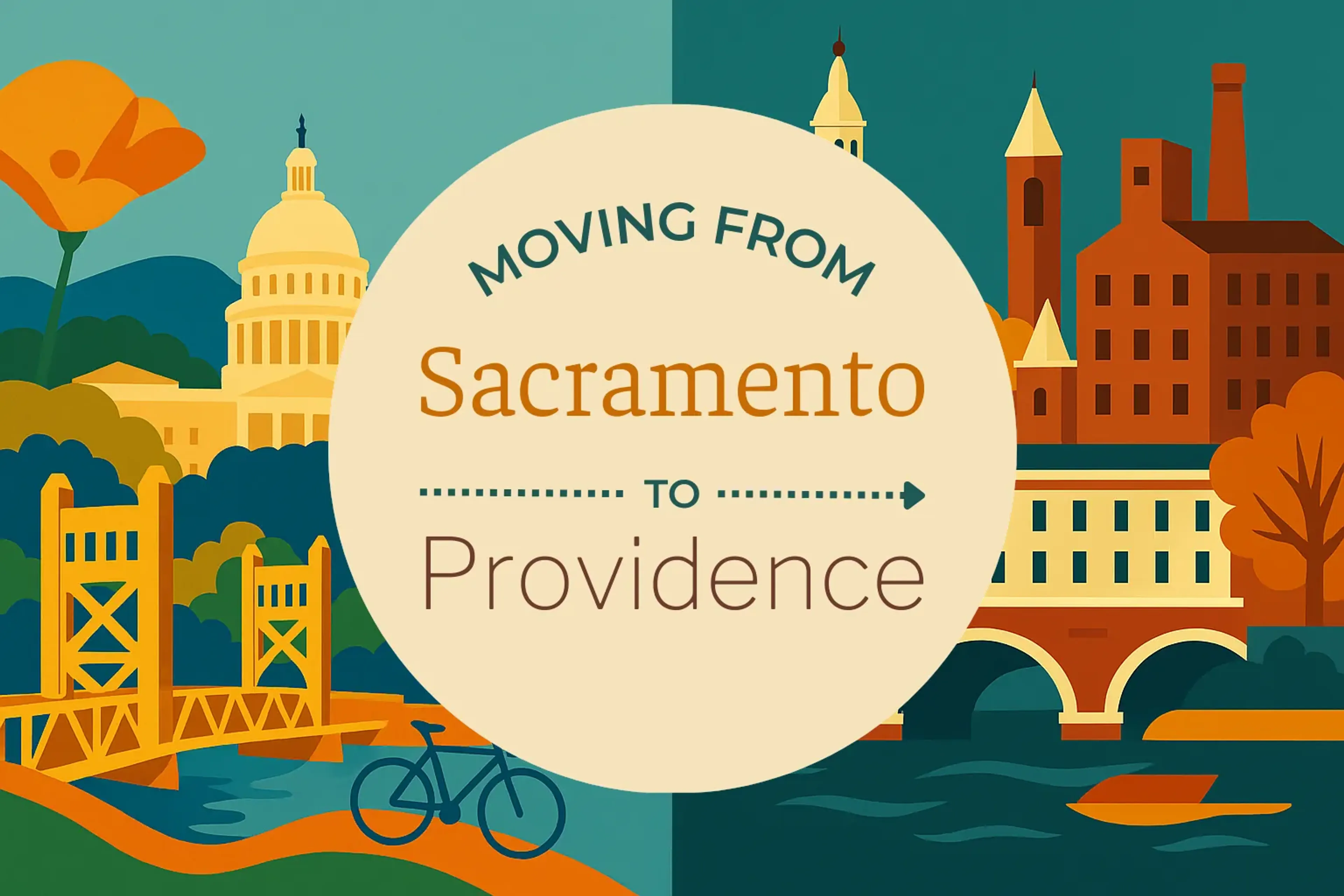 Side-by-side comparison of Sacramento to Providence moving companies
