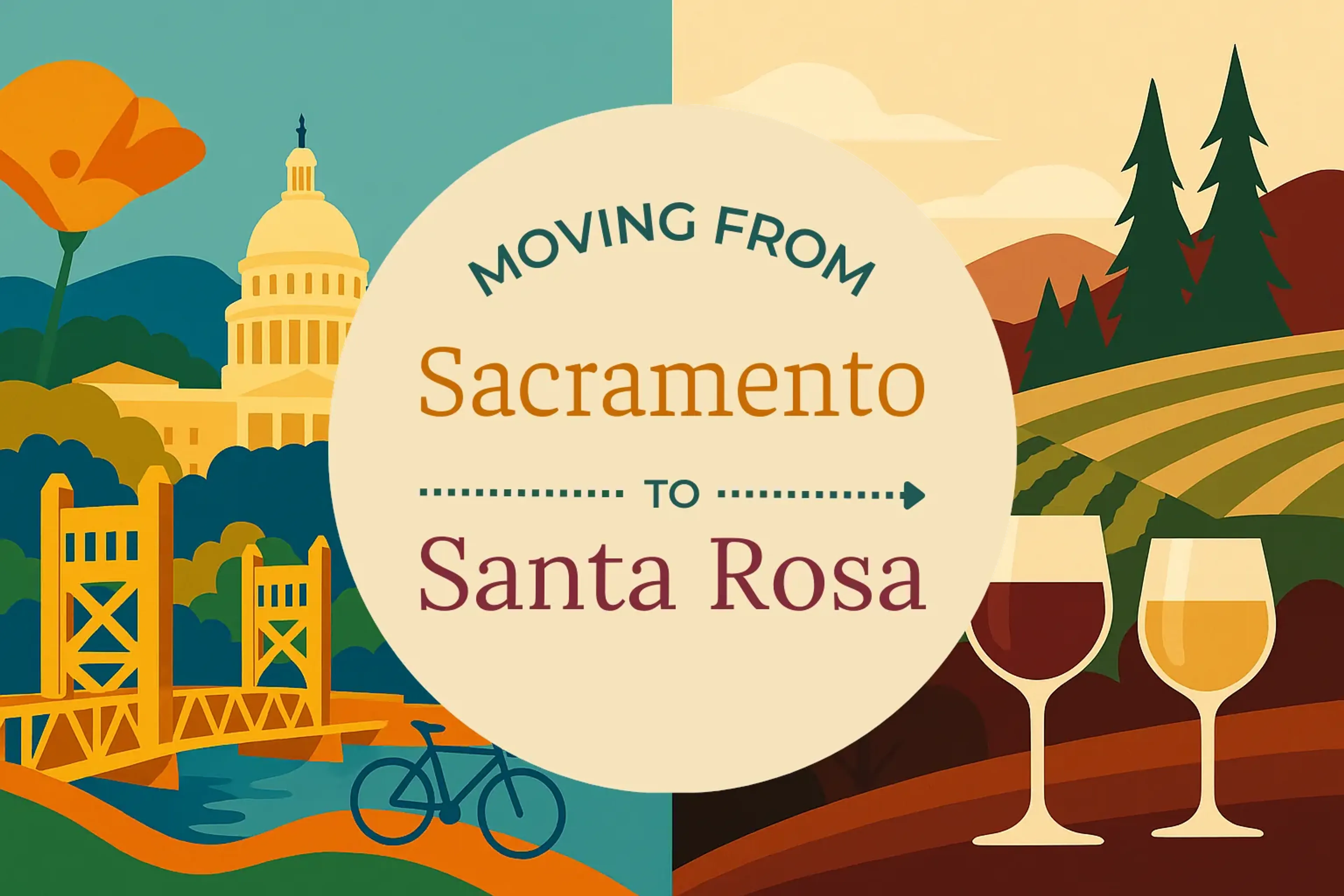 Side-by-side comparison of Sacramento to Santa Rosa moving companies