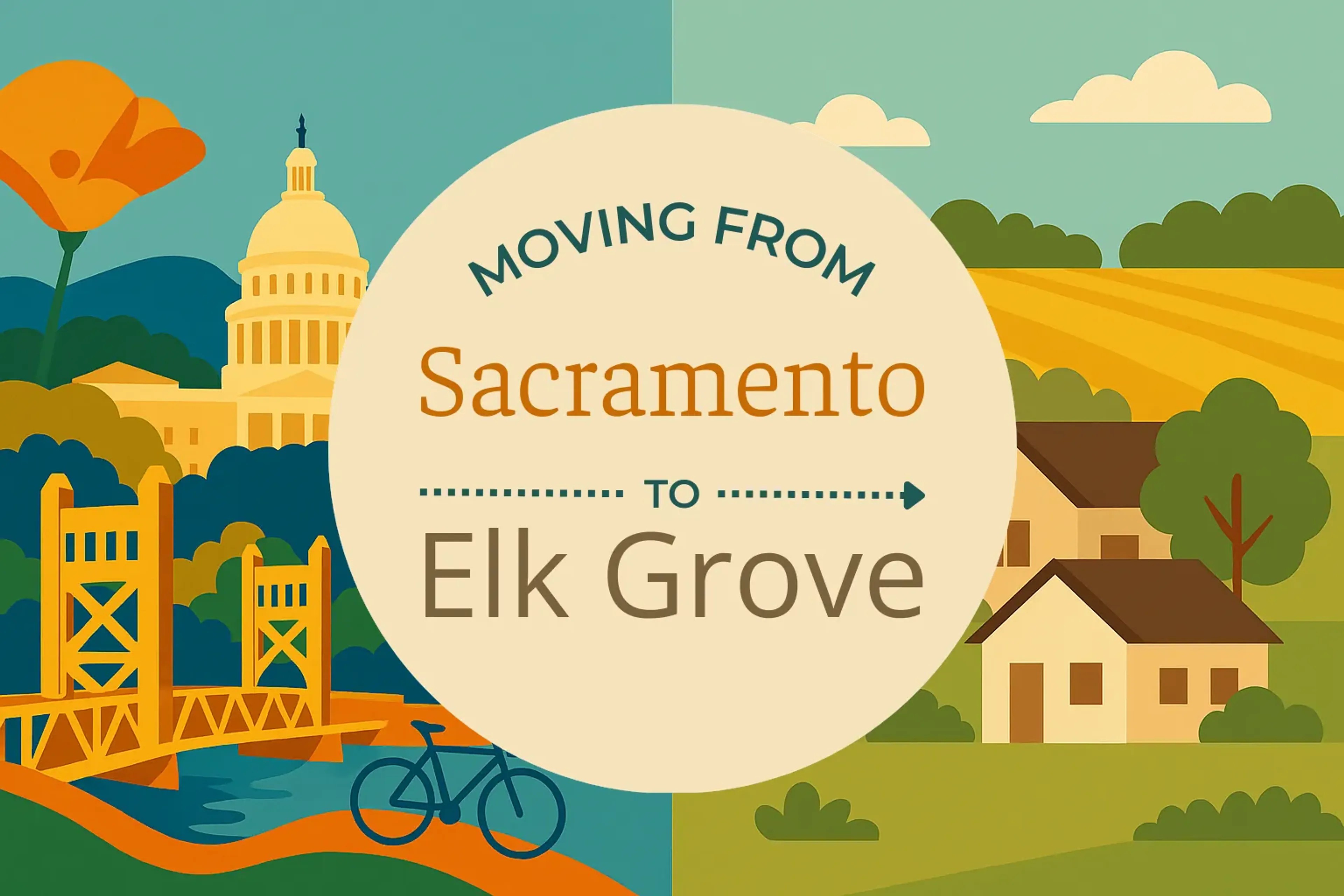 Side-by-side comparison of Sacramento to Elk Grove moving companies