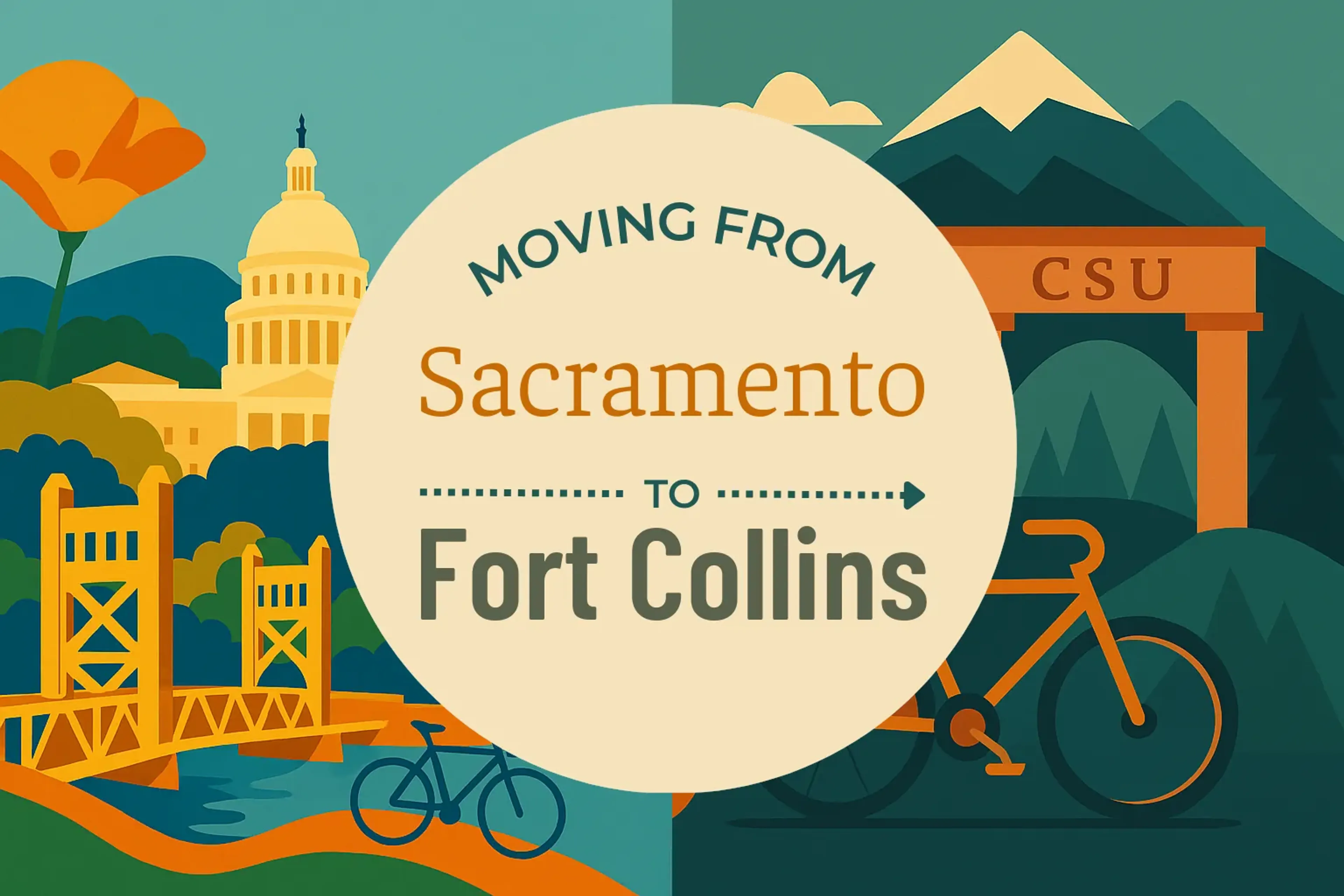 Side-by-side comparison of Sacramento to Fort Collins moving companies