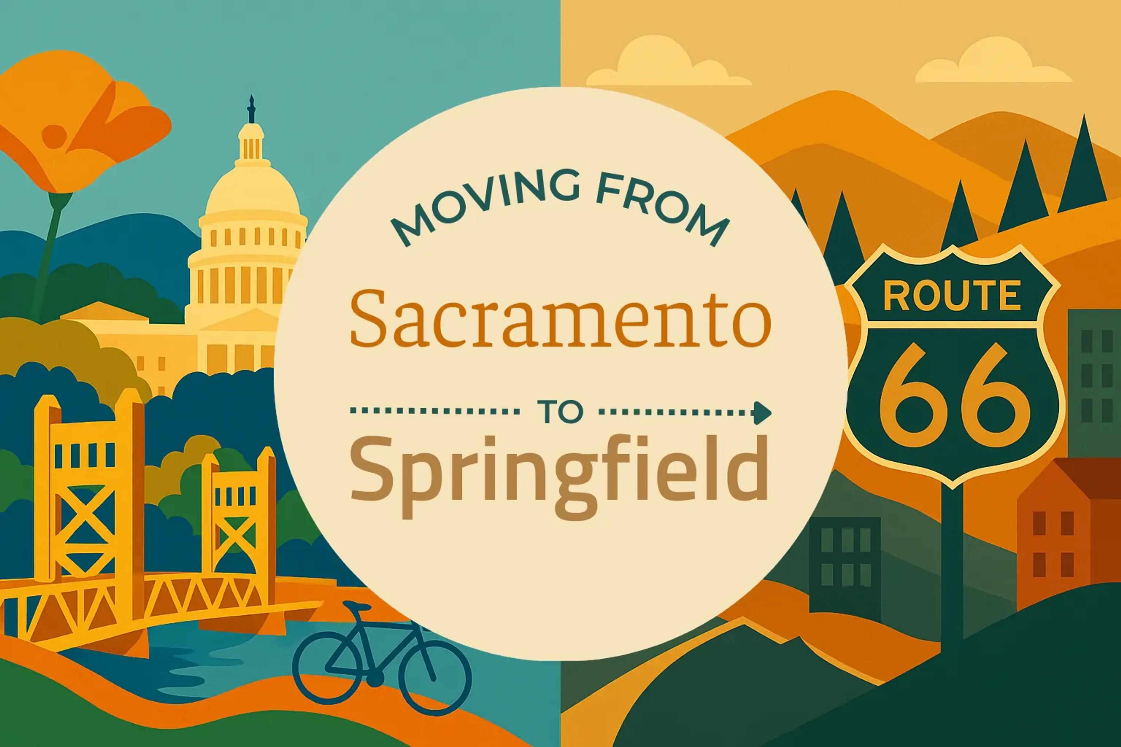 Side-by-side comparison of Sacramento to Springfield moving companies