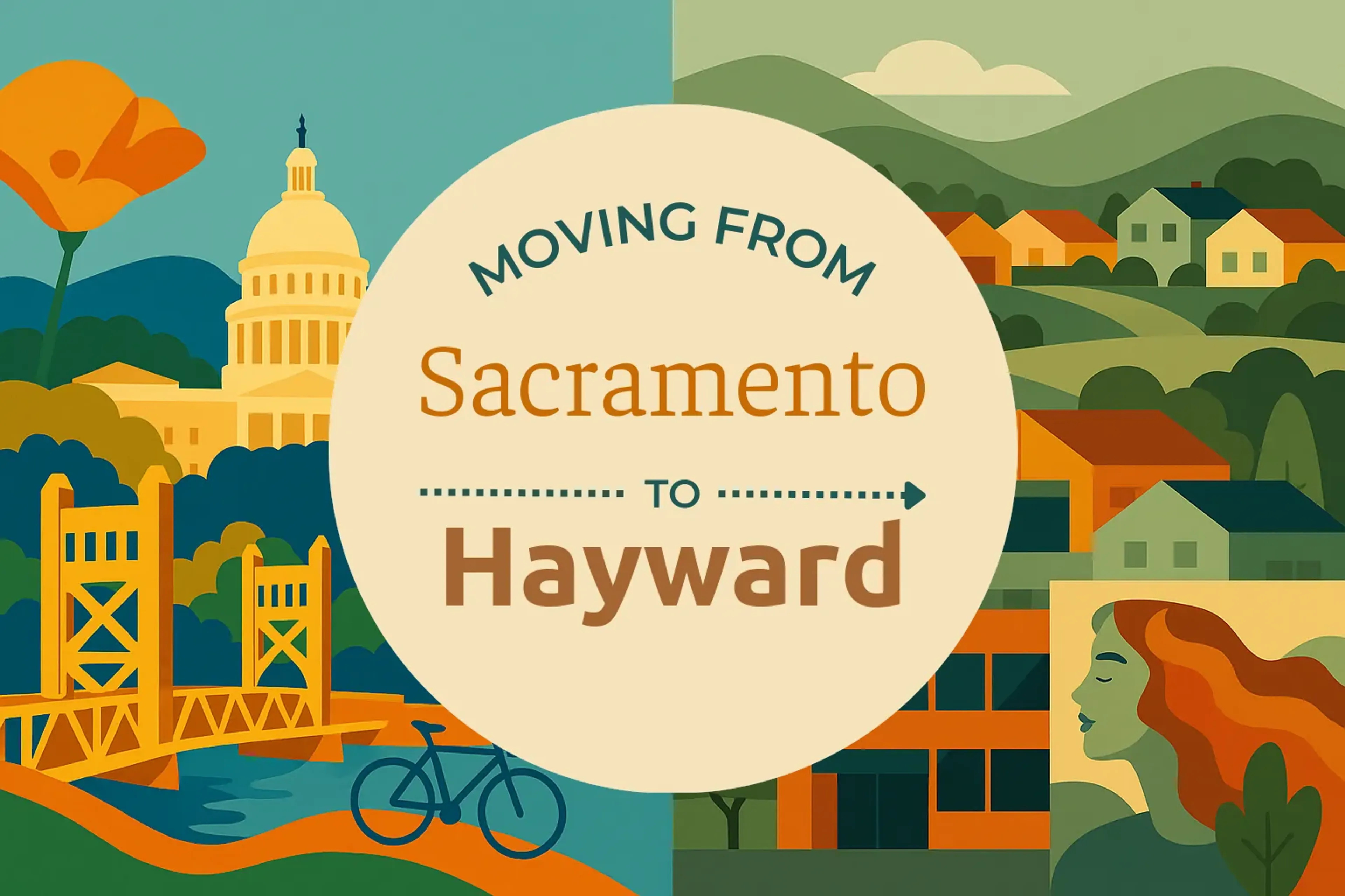 Side-by-side comparison of Sacramento to Hayward moving companies