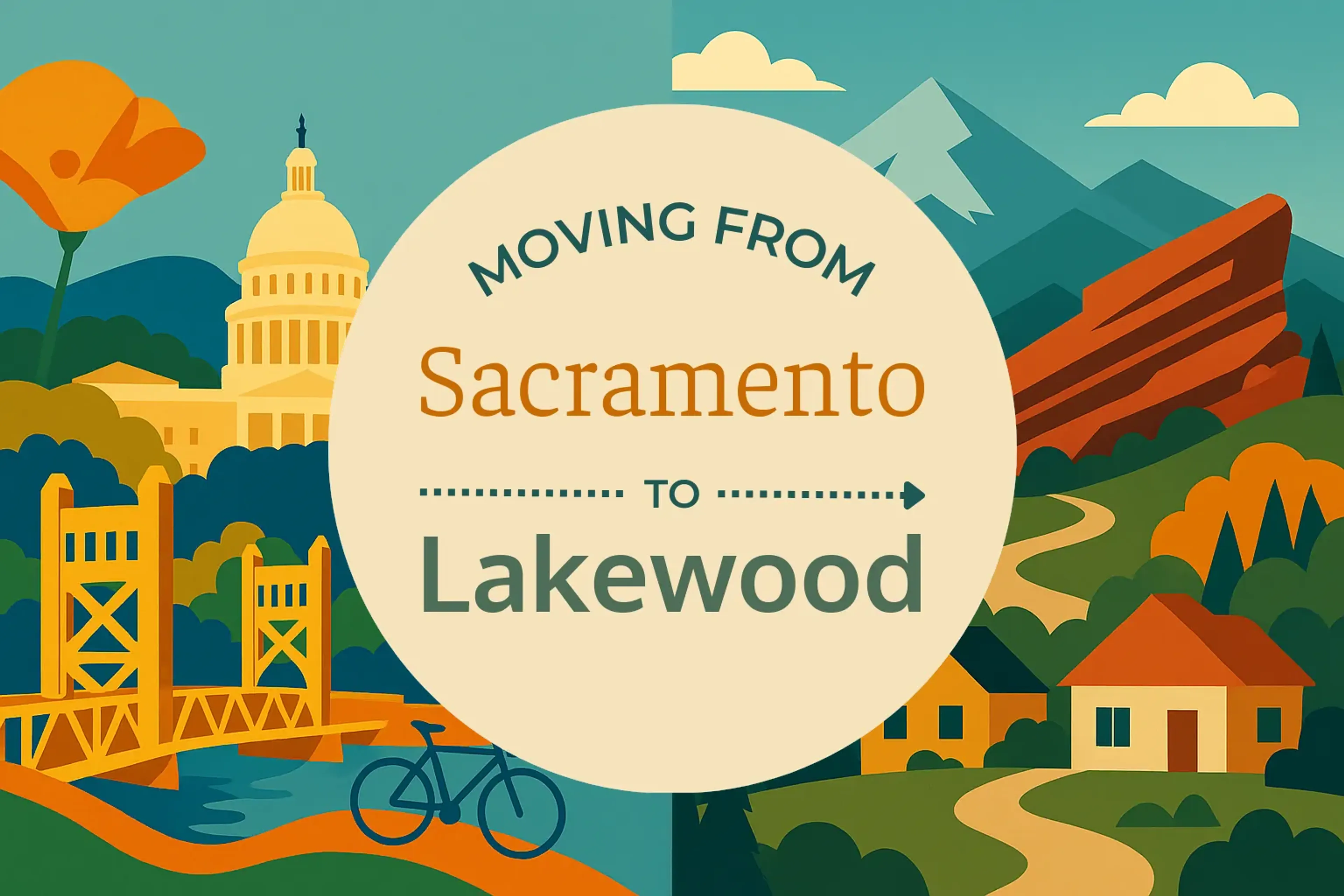 Side-by-side comparison of Sacramento to Lakewood moving companies