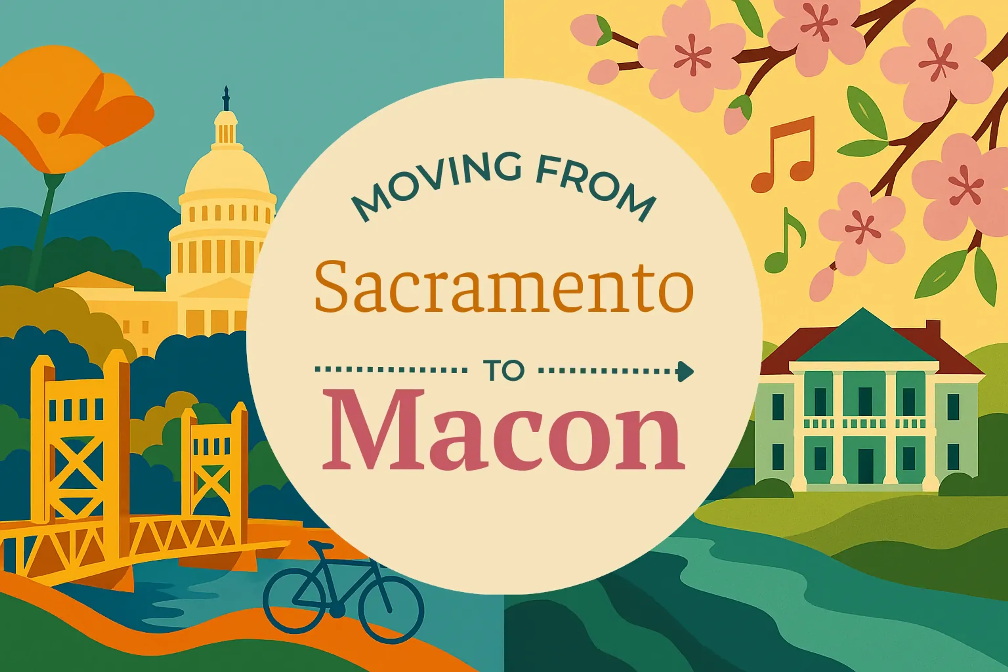 Side-by-side comparison of Sacramento to Macon moving companies