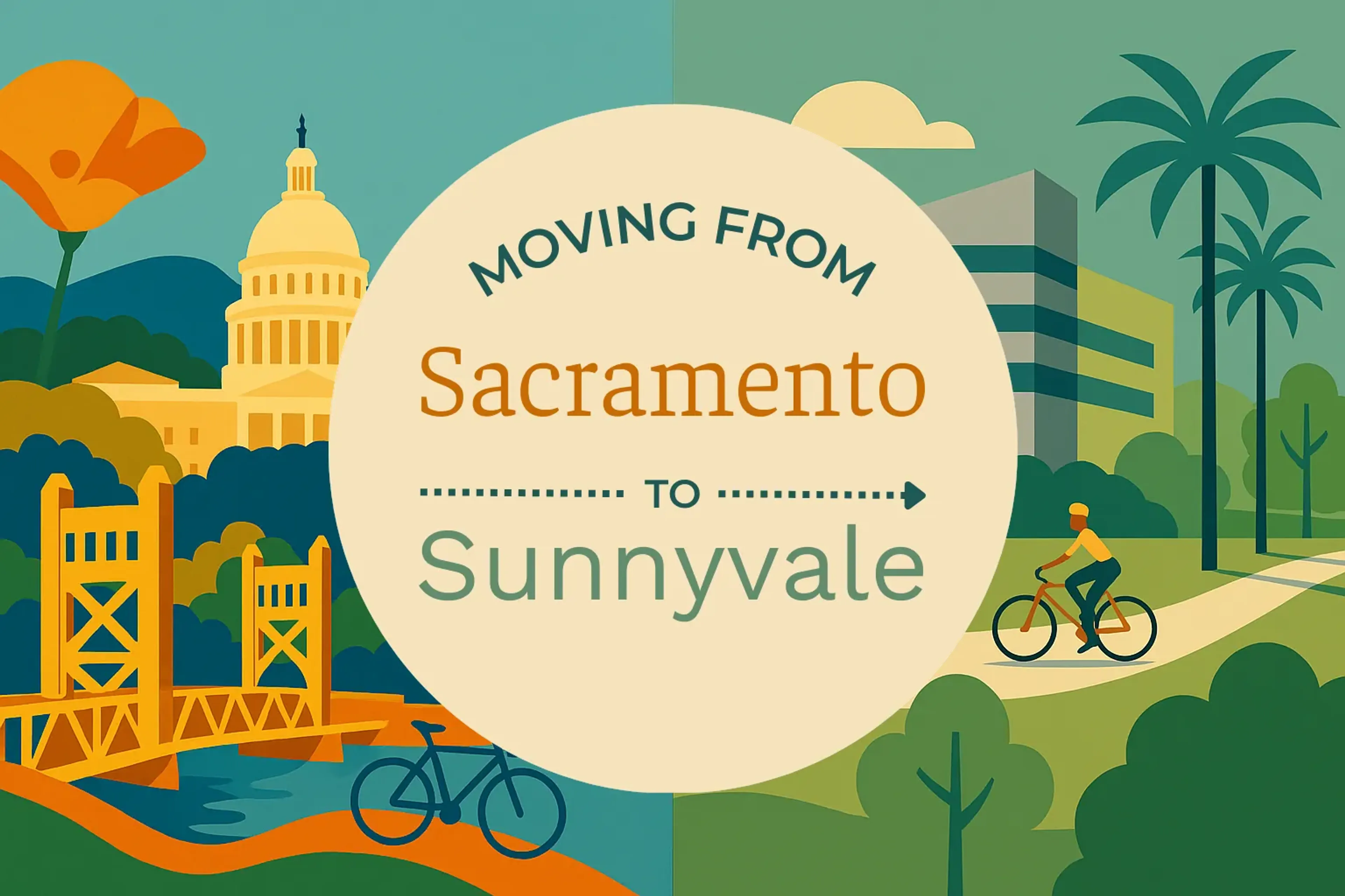 Side-by-side comparison of Sacramento to Sunnyvale moving companies
