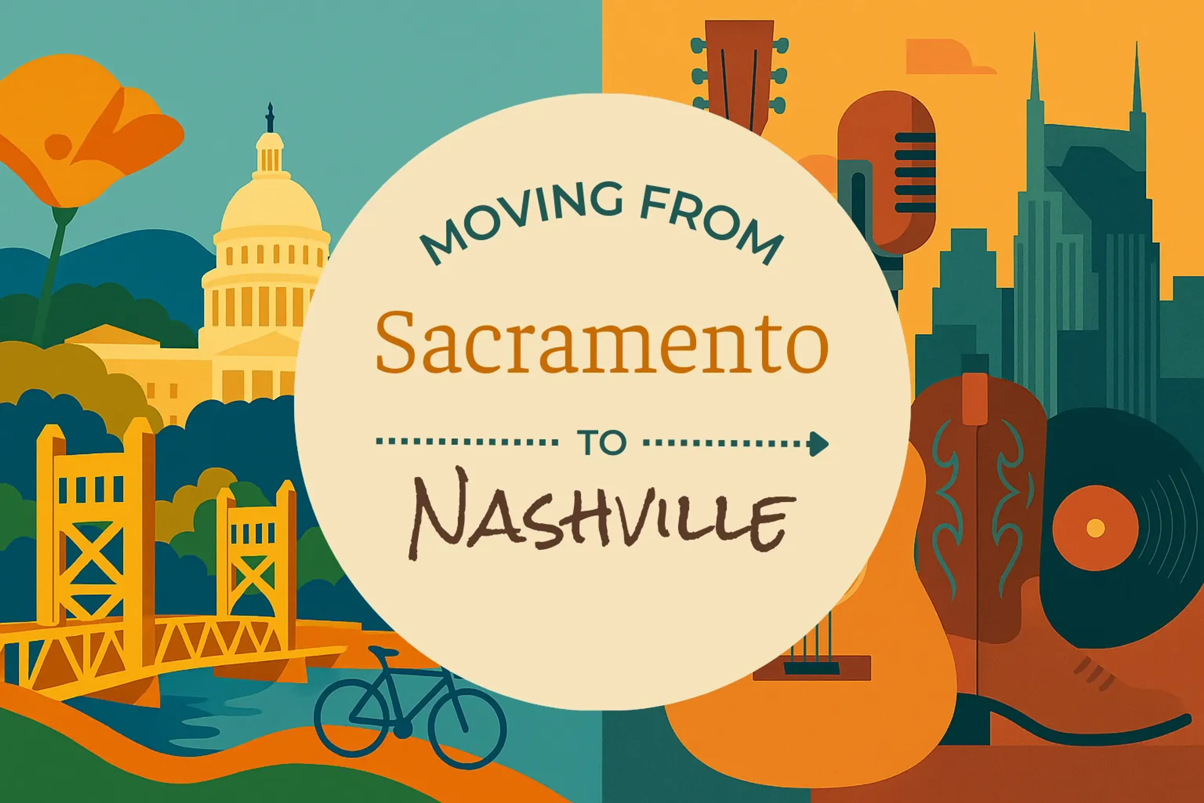 Side-by-side comparison of Sacramento to Nashville moving companies