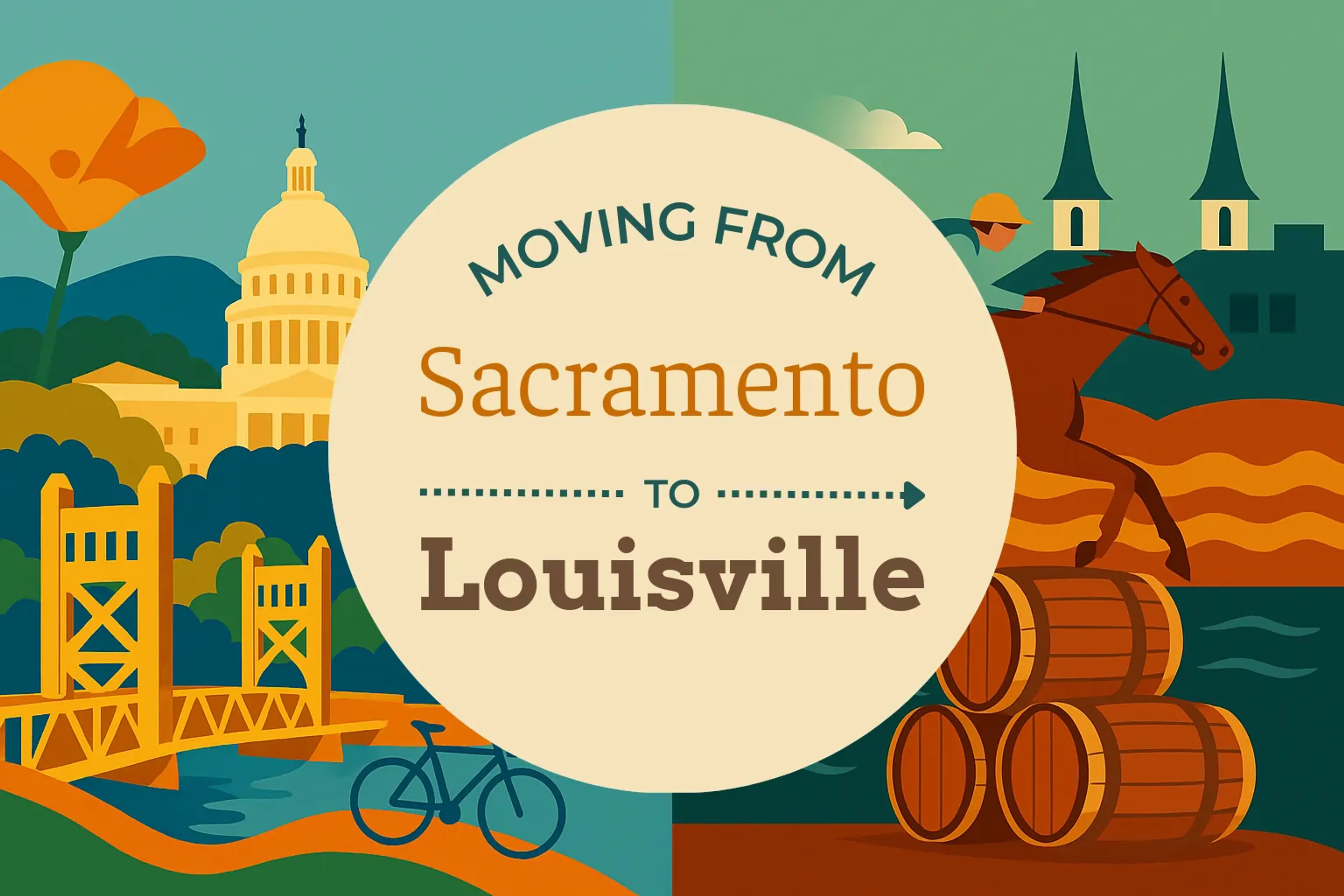 Side-by-side comparison of Sacramento to Louisville moving companies