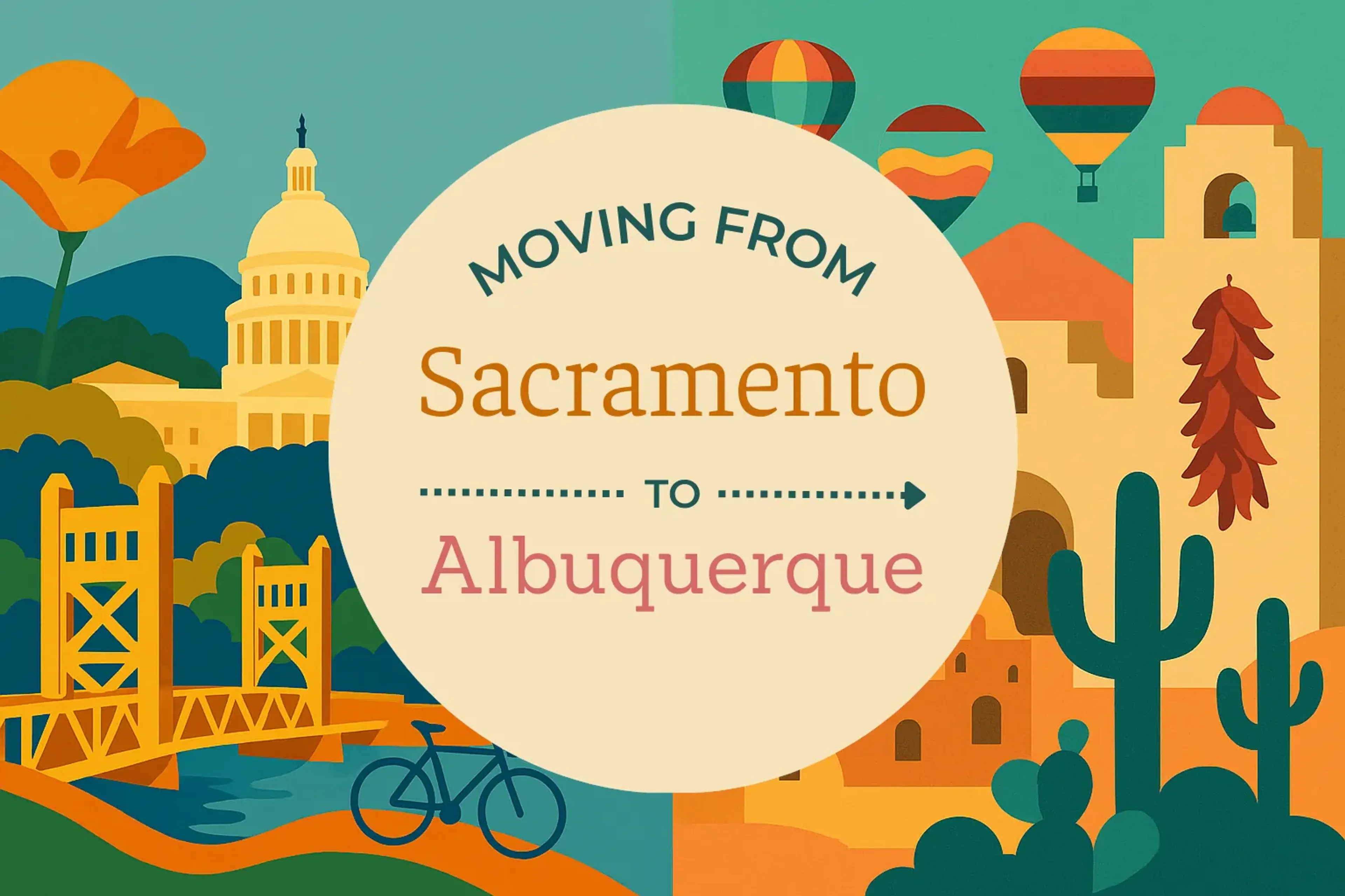 Side-by-side comparison of Sacramento to Albuquerque moving companies