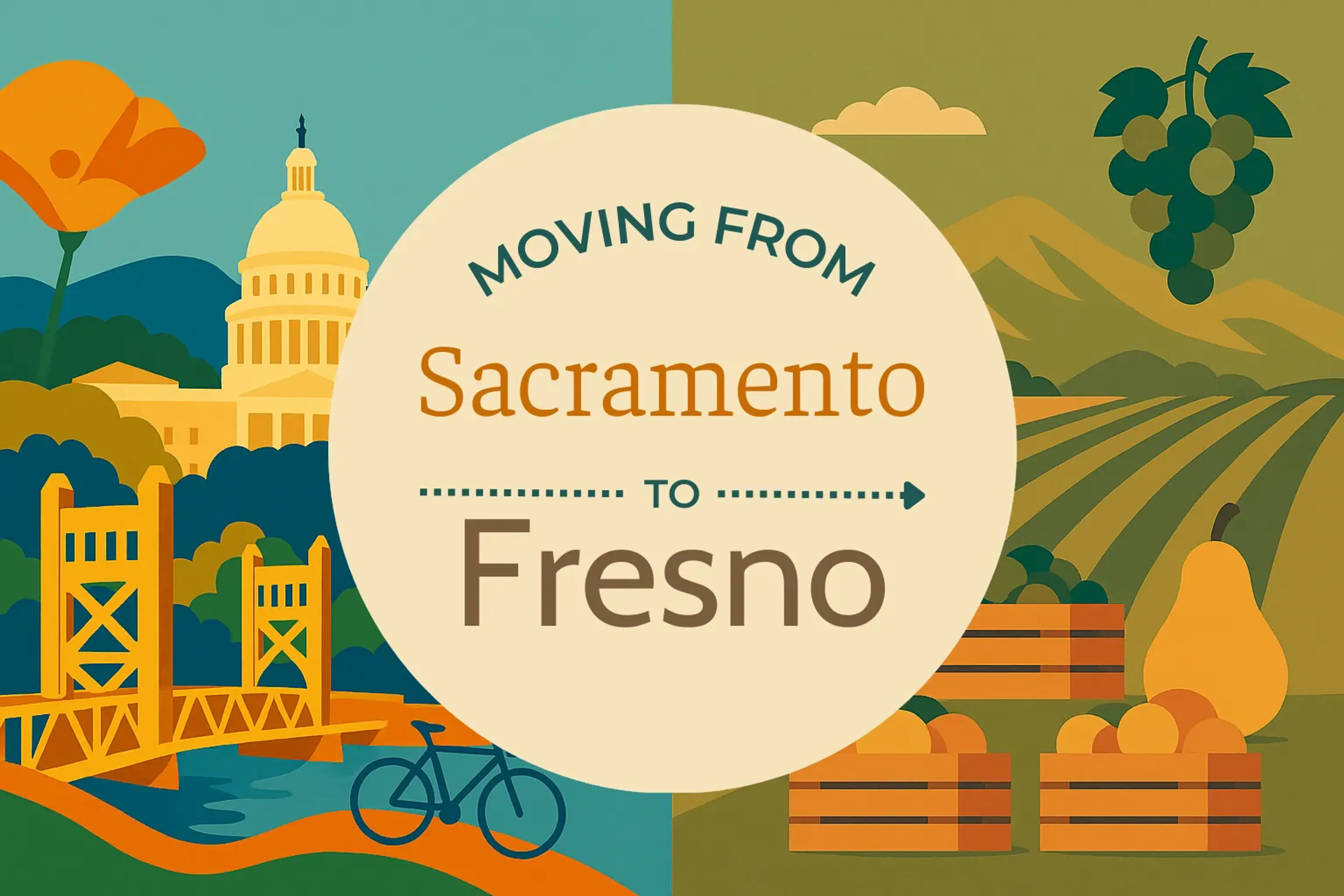 Side-by-side comparison of Sacramento to Fresno moving companies