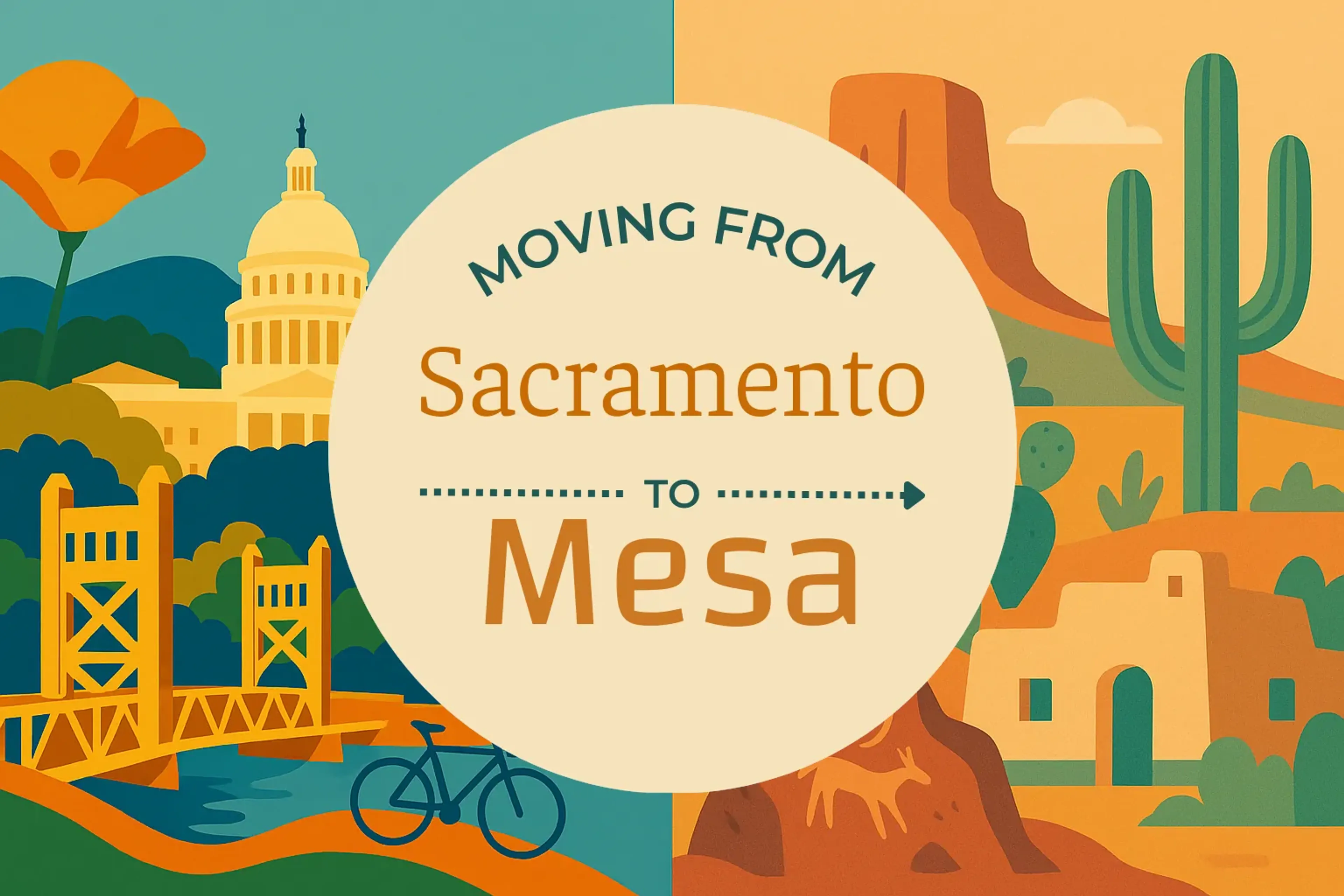 Side-by-side comparison of Sacramento to Mesa moving companies