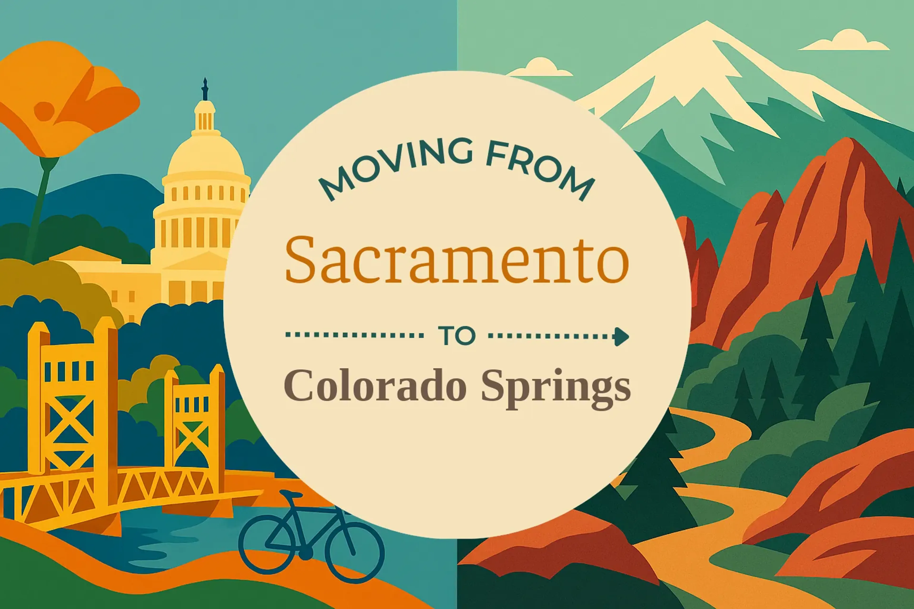 Side-by-side comparison of Sacramento to Colorado Springs moving companies